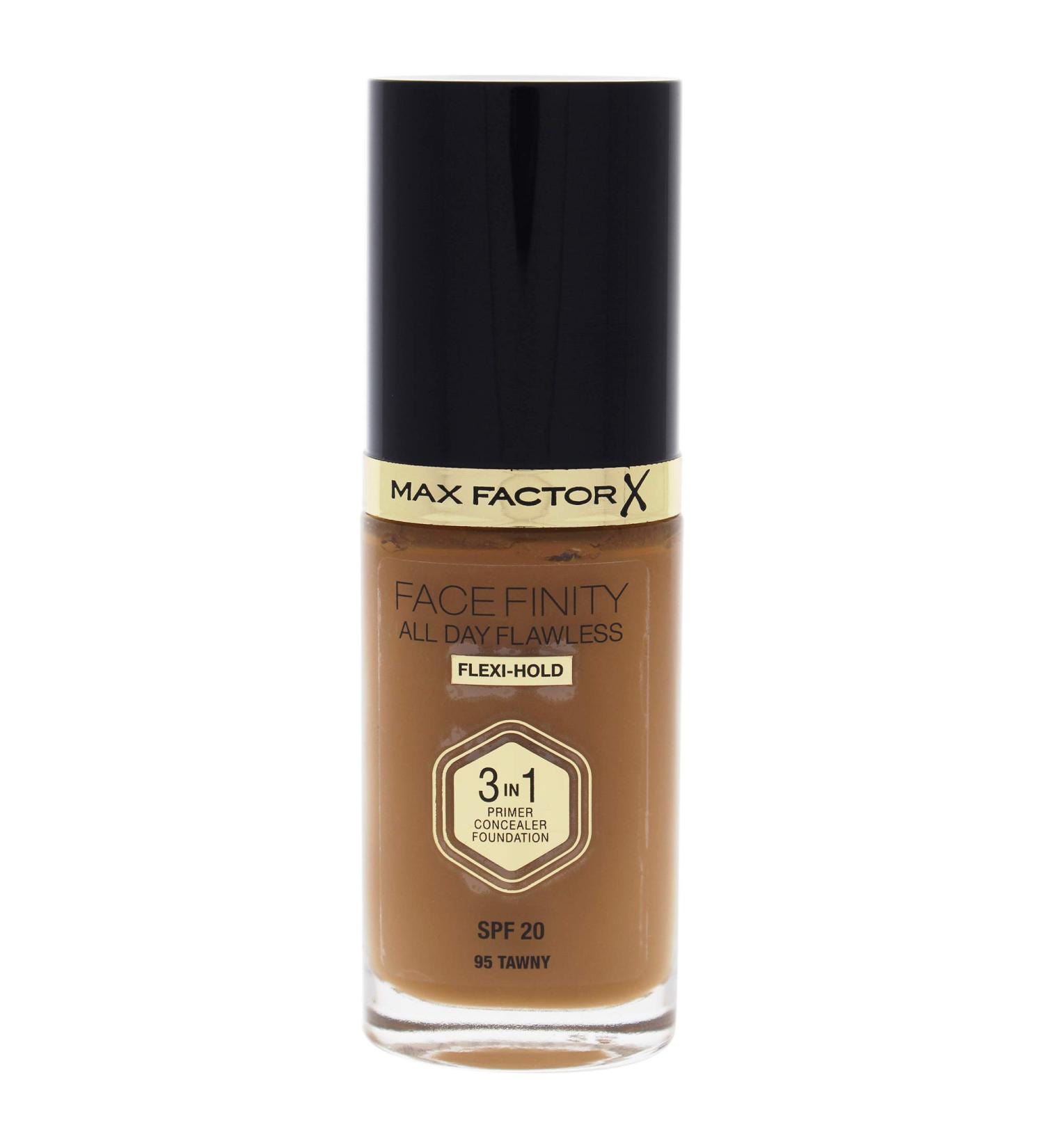 Max Factor Facefinity 3-in-1 Flawless Liquid Foundation LSF 20 - 95 Tawny | 30 ml | All Day Wear | International Shipping Available - Buy Online on GoSupps.com