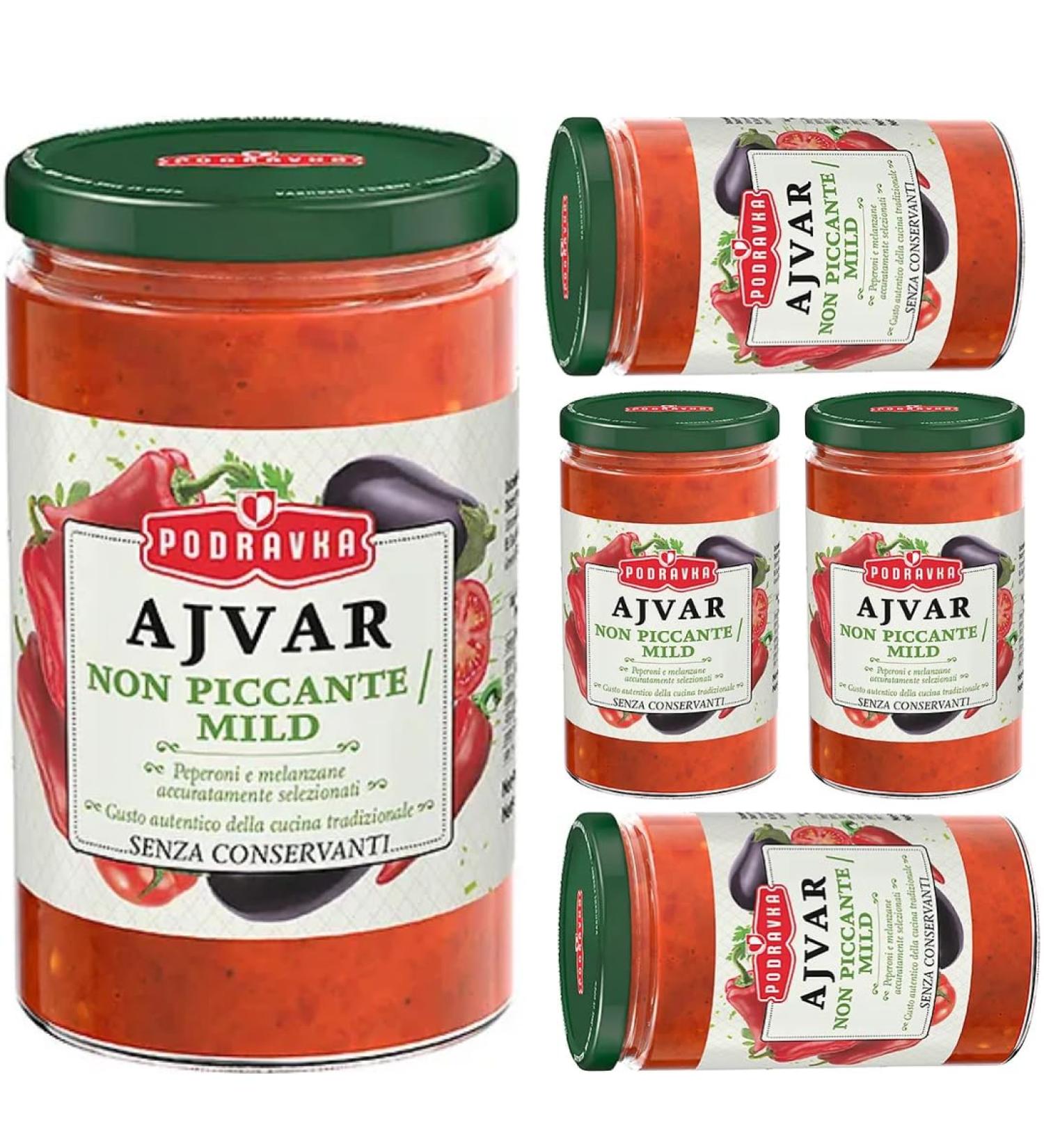 Podravka Mild Ajvar Sauce Sandwich 350 Grams x 5 Pieces - Buy Online on GoSupps.com