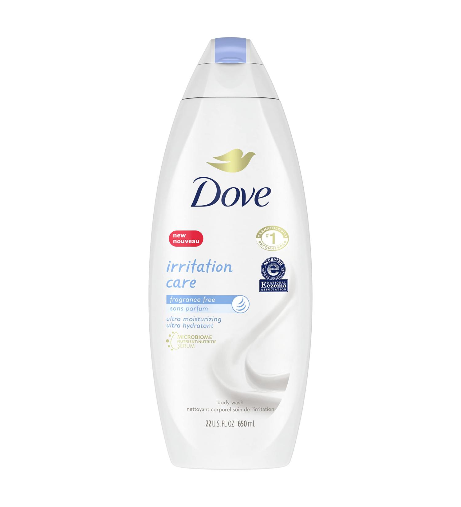 Dove Irritation Care Body Wash for Sensitive & Eczema-Prone Skin - Fragrance & Sulfate Free - Ultra Moisturizing - 22 oz - Buy Online on GoSupps.com