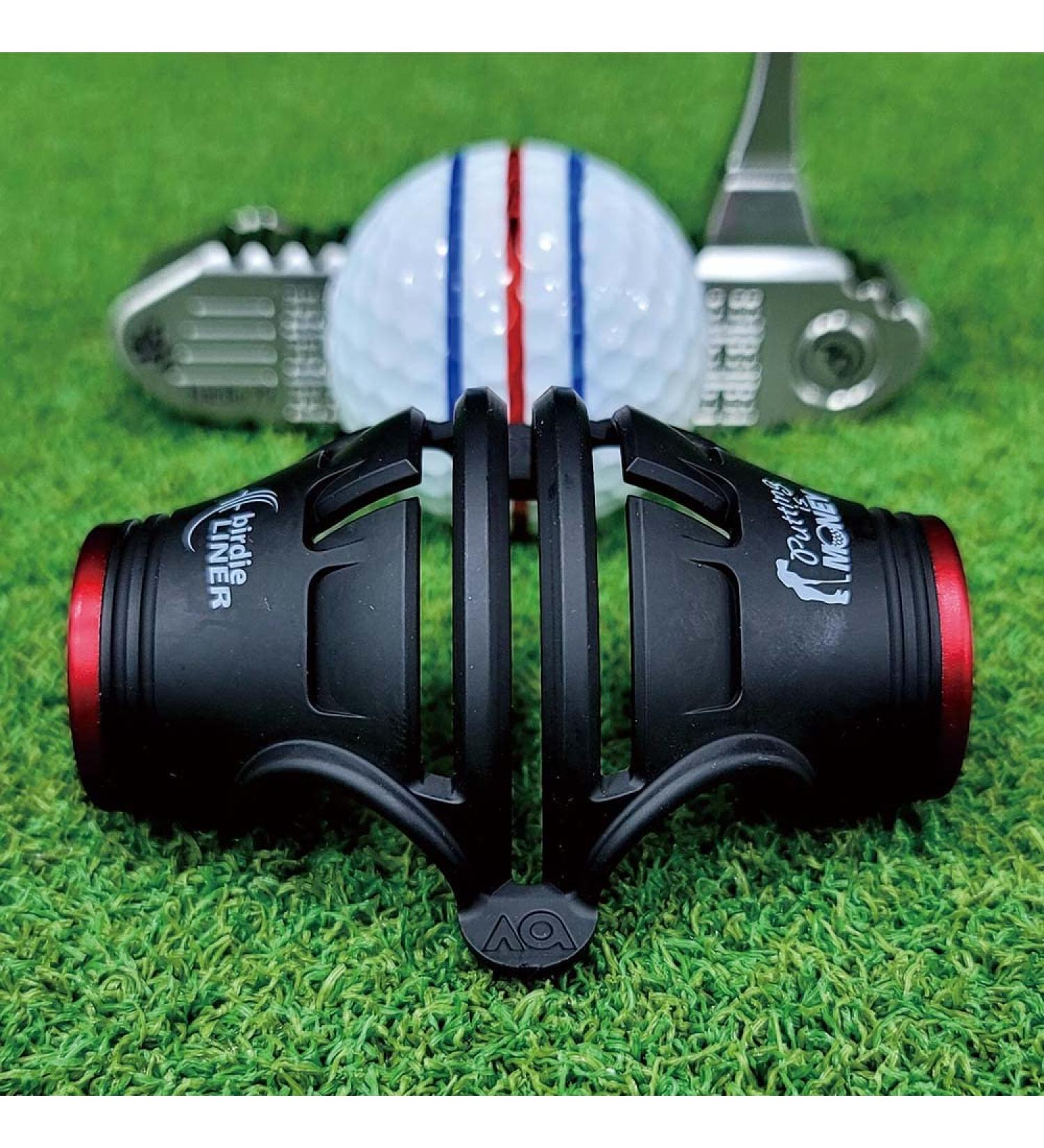 BIRDIE79 Premium 360-Degree+180-Degree Birdie Liner Drawing Alignment Tool Kit with Triple 3-Line Marker Pens - Golf Ball Marker Set with Gift Box - Patent Pending - Buy Online on GoSupps.com
