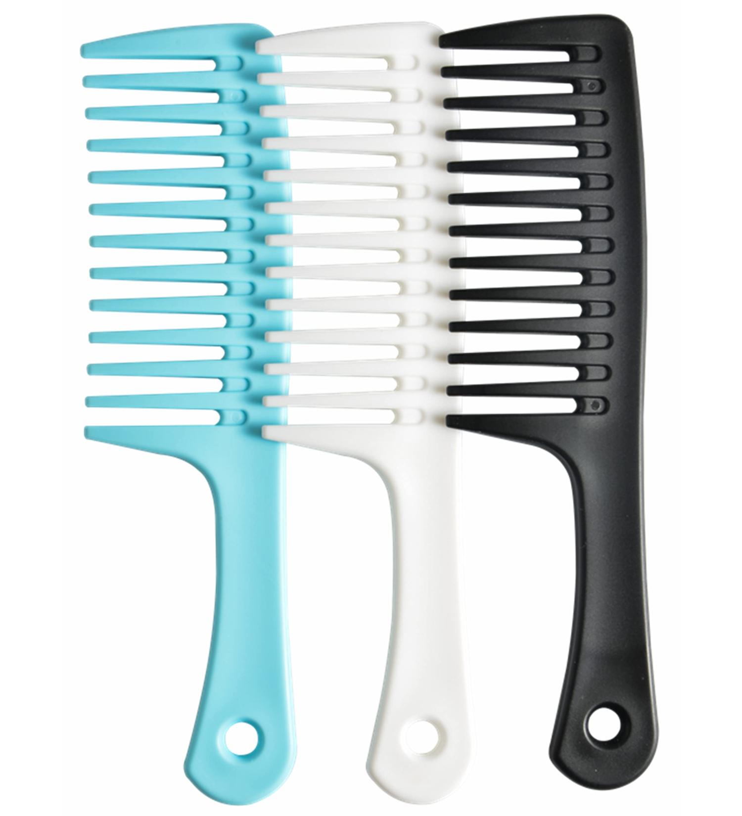Professional Wide Tooth Comb for Curly, Long, and Wet Hair - Reduce Hair Loss and Dandruff - Buy Online on GoSupps.com