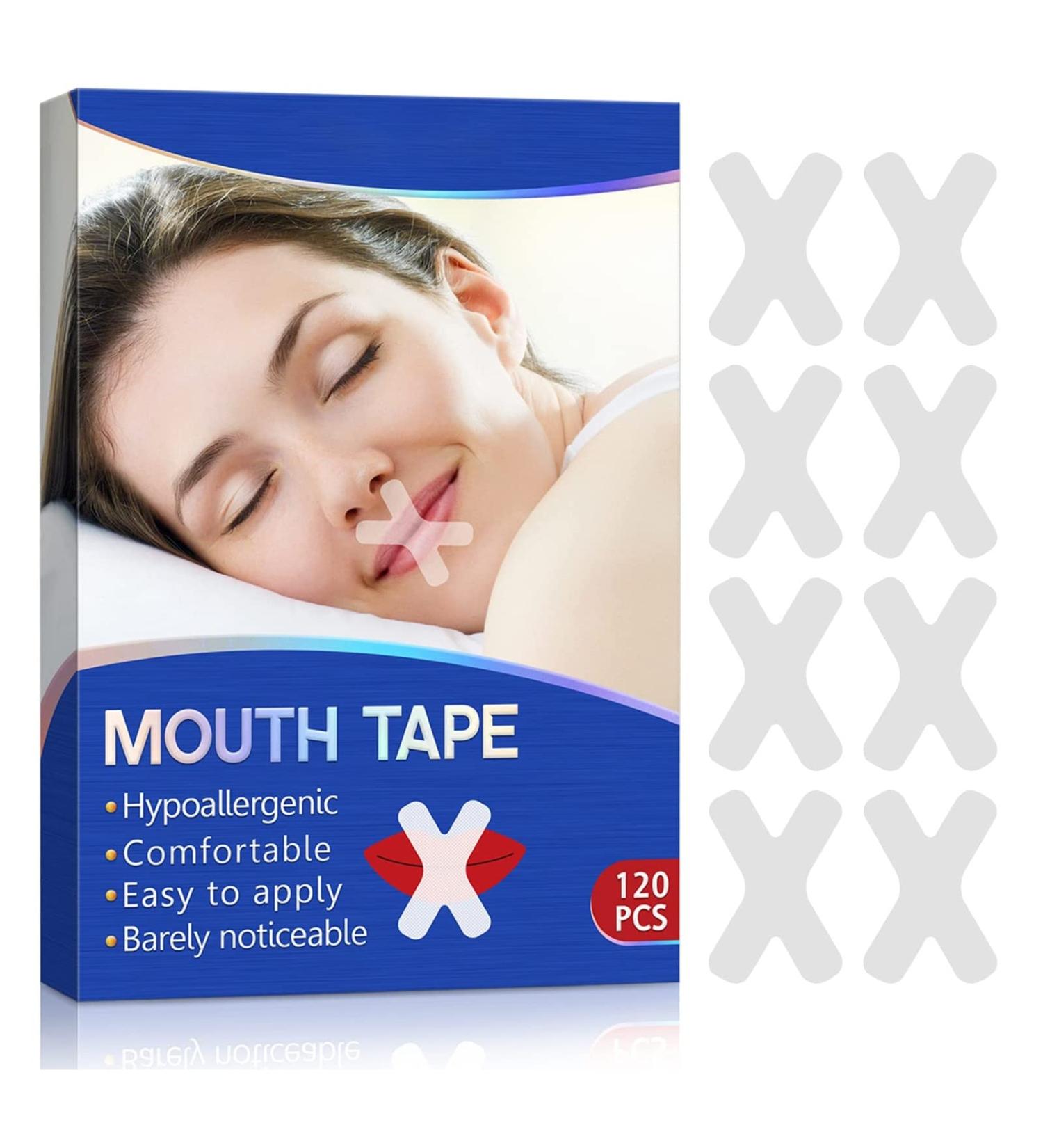 Advanced 120 Pcs Mouth Tape for Better Sleep | Anti-Snoring, Improved Breathing | Gentle Sleep Strips for Instant Relief - Buy Online on GoSupps.com