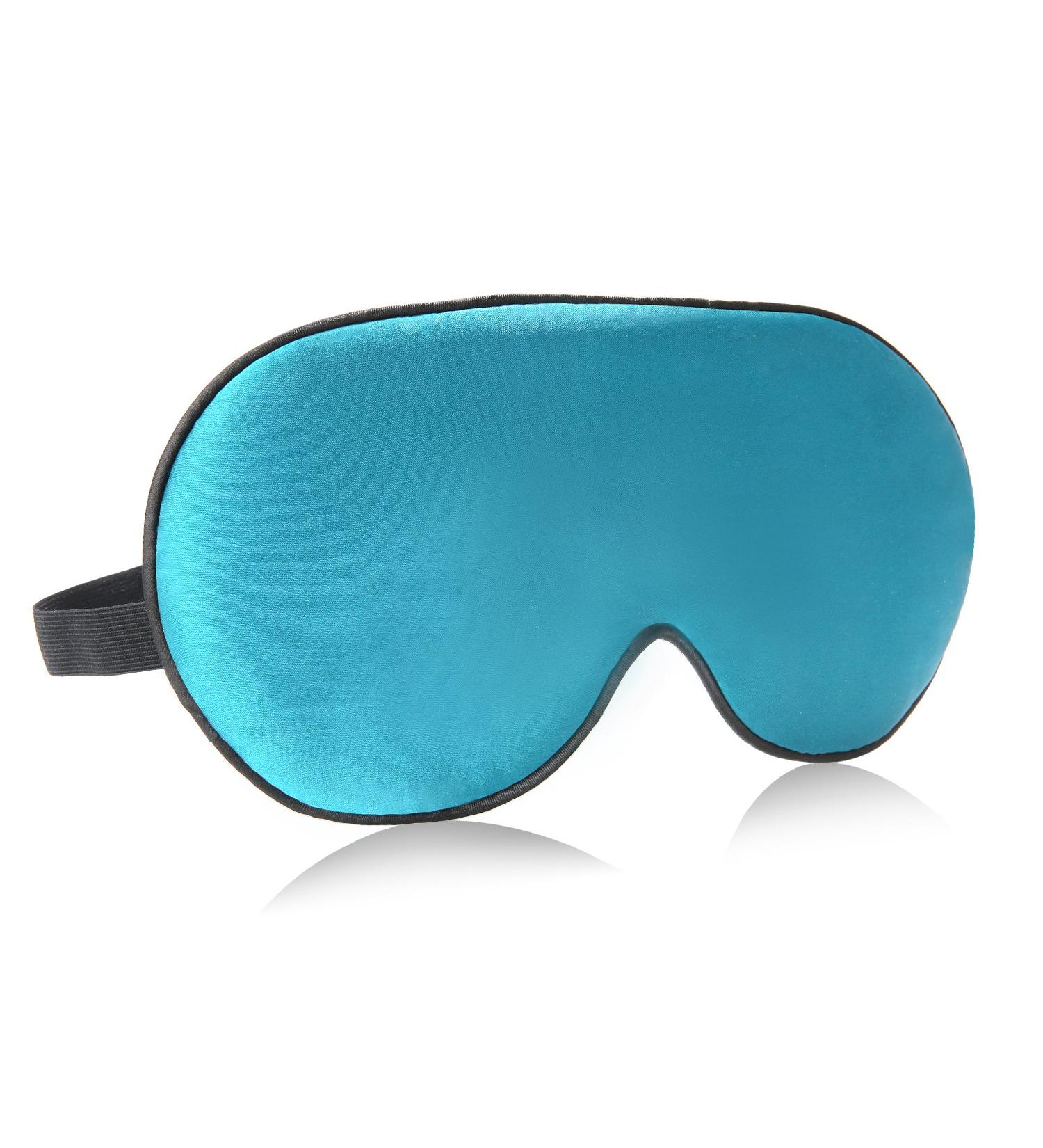 VenusCare Mulberry Silk Sleep Mask - Super Soft & Breathable Eye Mask for Men & Women - Adjustable Strap for Travel & Daytime Sleeping (Blue) - Buy Online on GoSupps.com