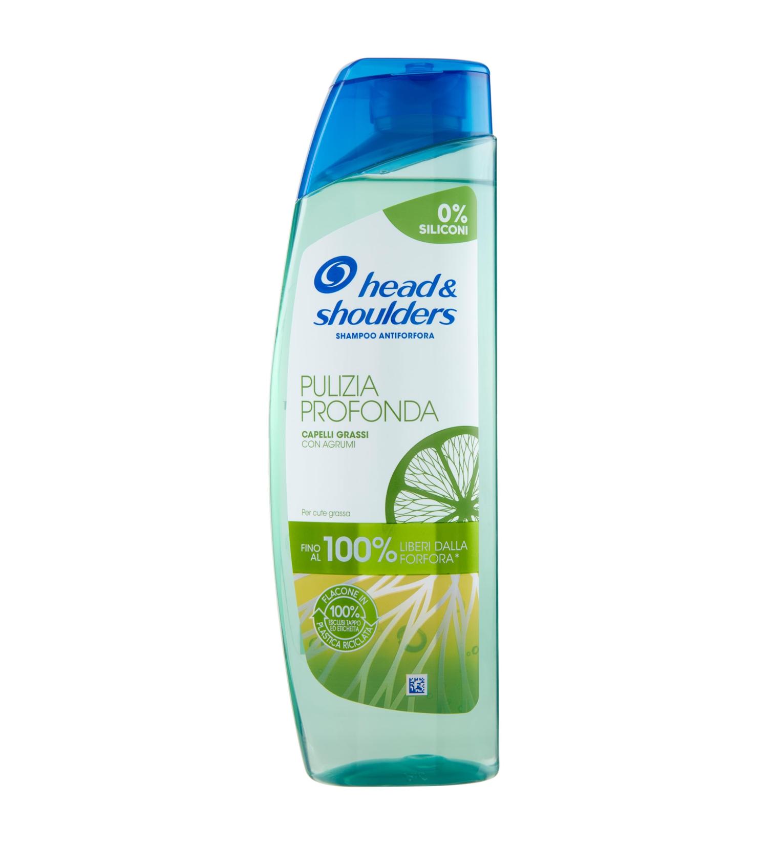 Head & Shoulders Head & Shoulders Deep Cleansing Shampoo for Oily Hair Anti-Dandruff with Citrus Silicone-Free for Up to 100% Dandruff-Free Hair 250ml