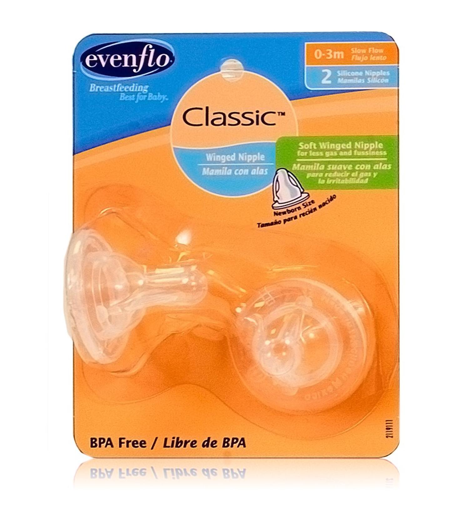 Evenflo Feeding Classic Winged Nipple  Newborn