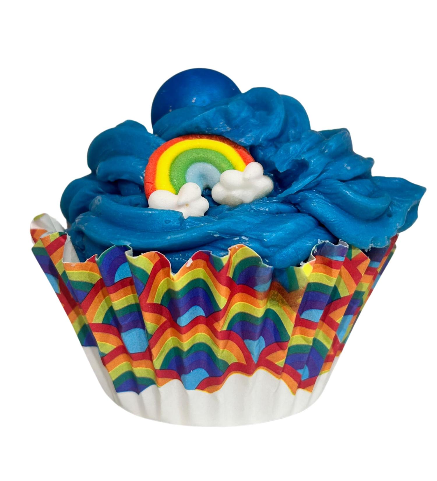 Love & Rainbows Cupcake Soap 6.1 Ounce (Pack of 1) Yello Green