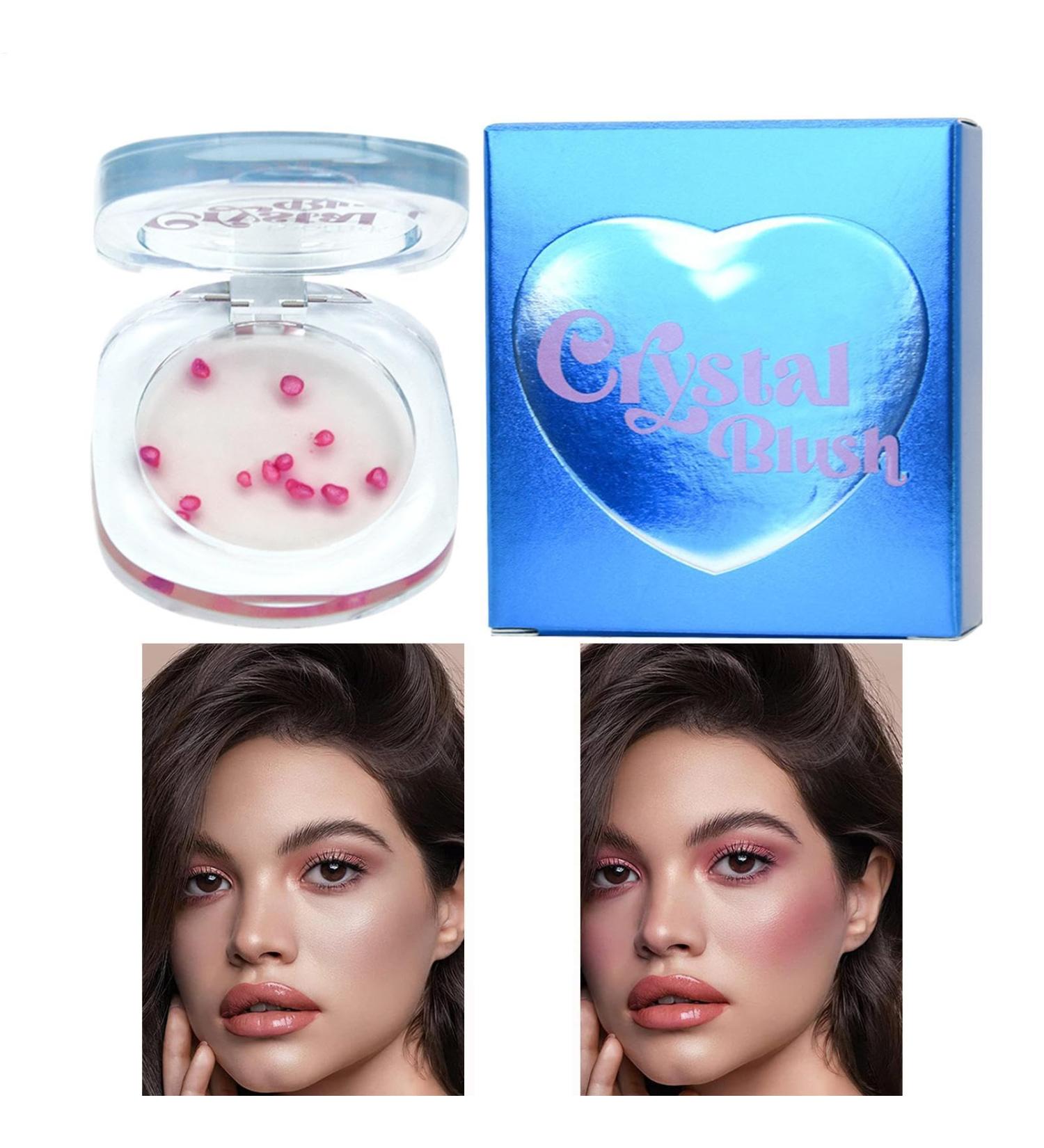  Jeruytgh Color Changing Blush Cream Blush | Nude Makeup Blusher Eye Color Changing Blusher - Long Lasting Warm Blush Multifunctional Tinted Cream Blusher - Buy Online on GoSupps.com