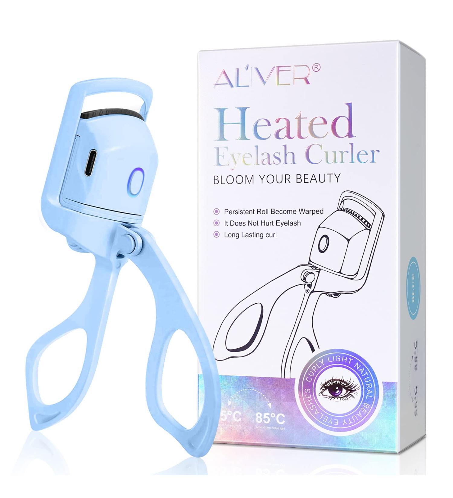 Heated Eyelash Curlers - Electric Curler with 2 Quick Heat Modes for Natural Long-Lasting Curls | Save Makeup Time - Buy Online on GoSupps.com