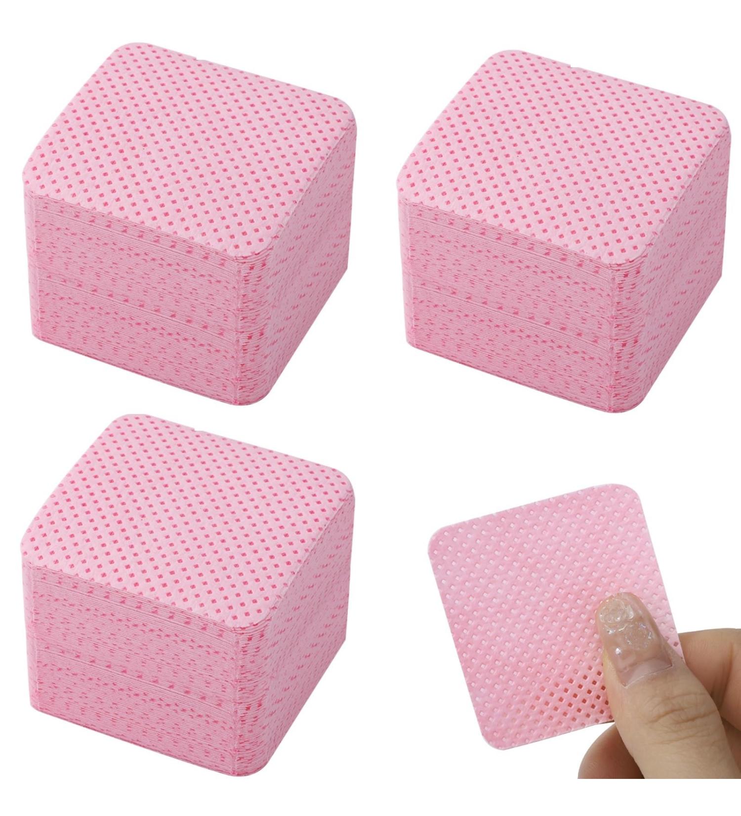 600 Lint-Free Nail Wipes for Gel Nails - Pink | Nail Polish Remover Cells | Soft Cleaner Rolls - Ideal for Manicures - Buy Online on GoSupps.com