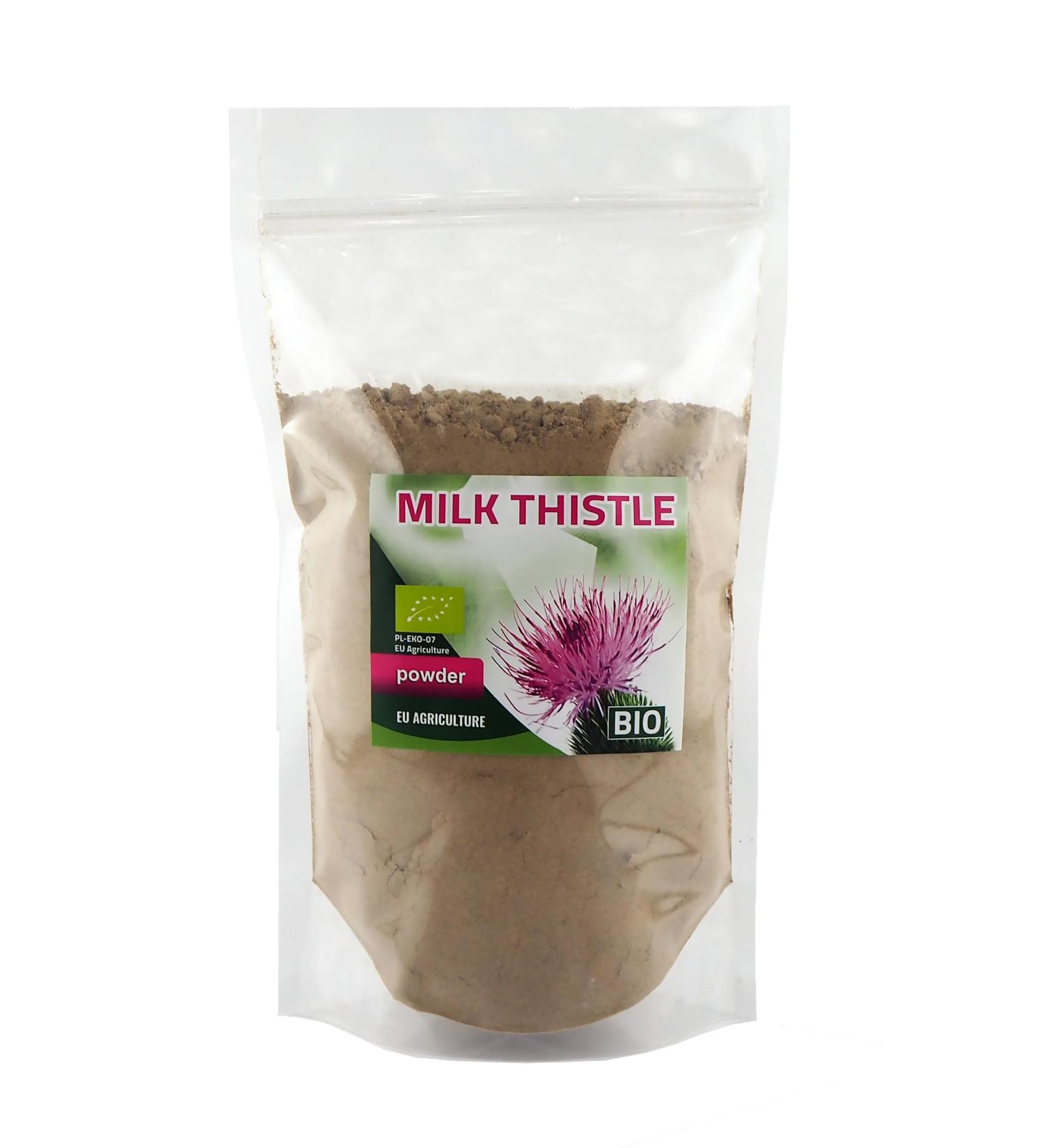 BIO Chardon-Marie Milk Thistle Seeds Powder 100% EU ORGANIC Chardon de lait 900G - Buy Online on GoSupps.com