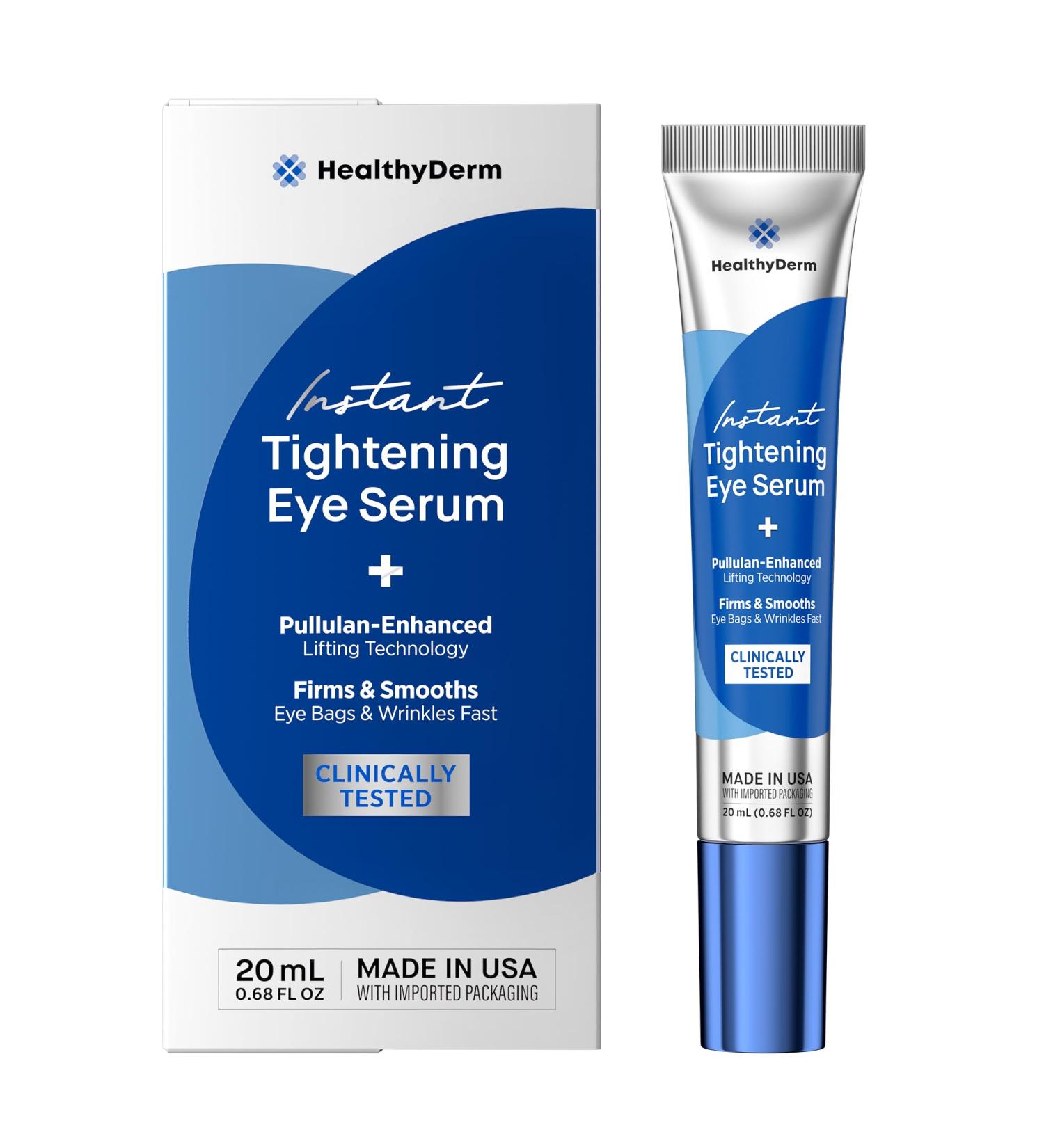 Instant Under Eye Lift Serum - Reduces Eye Bags Wrinkles Puffy Eyes Dark Circles & Crow s Feet in Minutes - Advanced Firming Polysaccharide Formula for Mature Skin - 20 mL 0.68 Ounce (Pack of 1) - Buy Online on GoSupps.com
