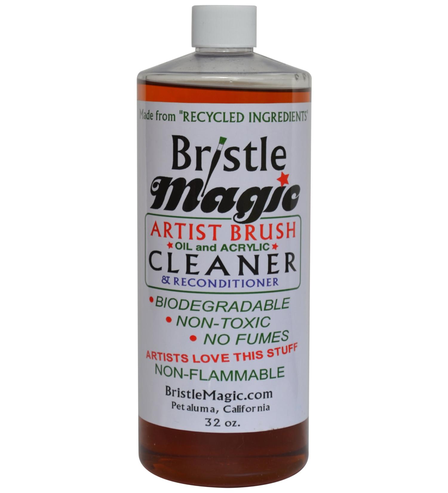 Bristle Magic Paint Brush Cleaner Bottle  32-Ounce 32 ounce