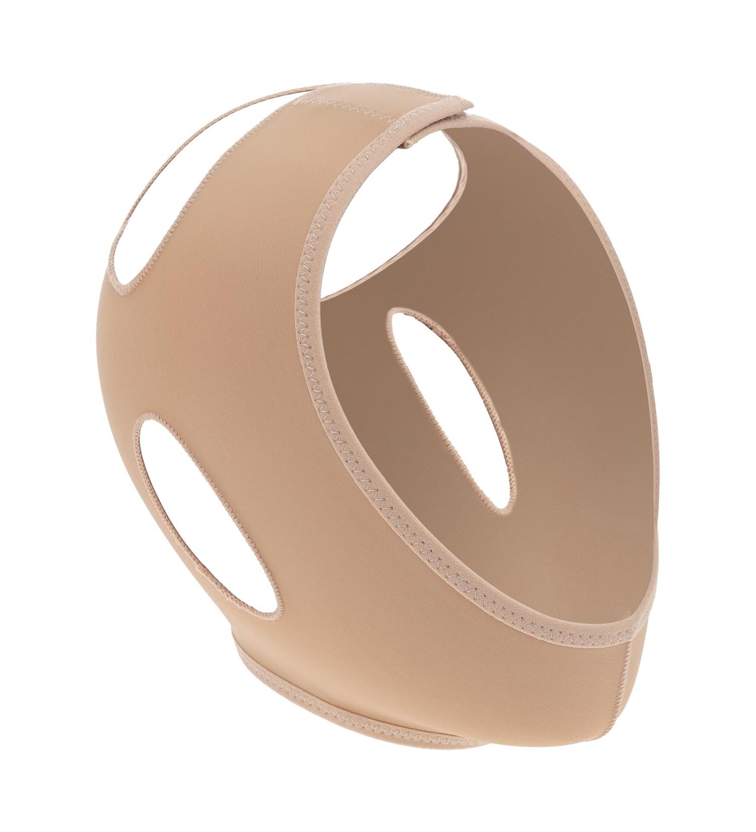 Funzhan Skin Colour V Line Lifting Mask Double Chin Reducer V Shaped Slimming Face Chin Strap Spandex V Line Face Shaping Device Elastic Face Lifting Belt Face Slimming Strap Belt Bandage Skin Color - Buy Online on GoSupps.com