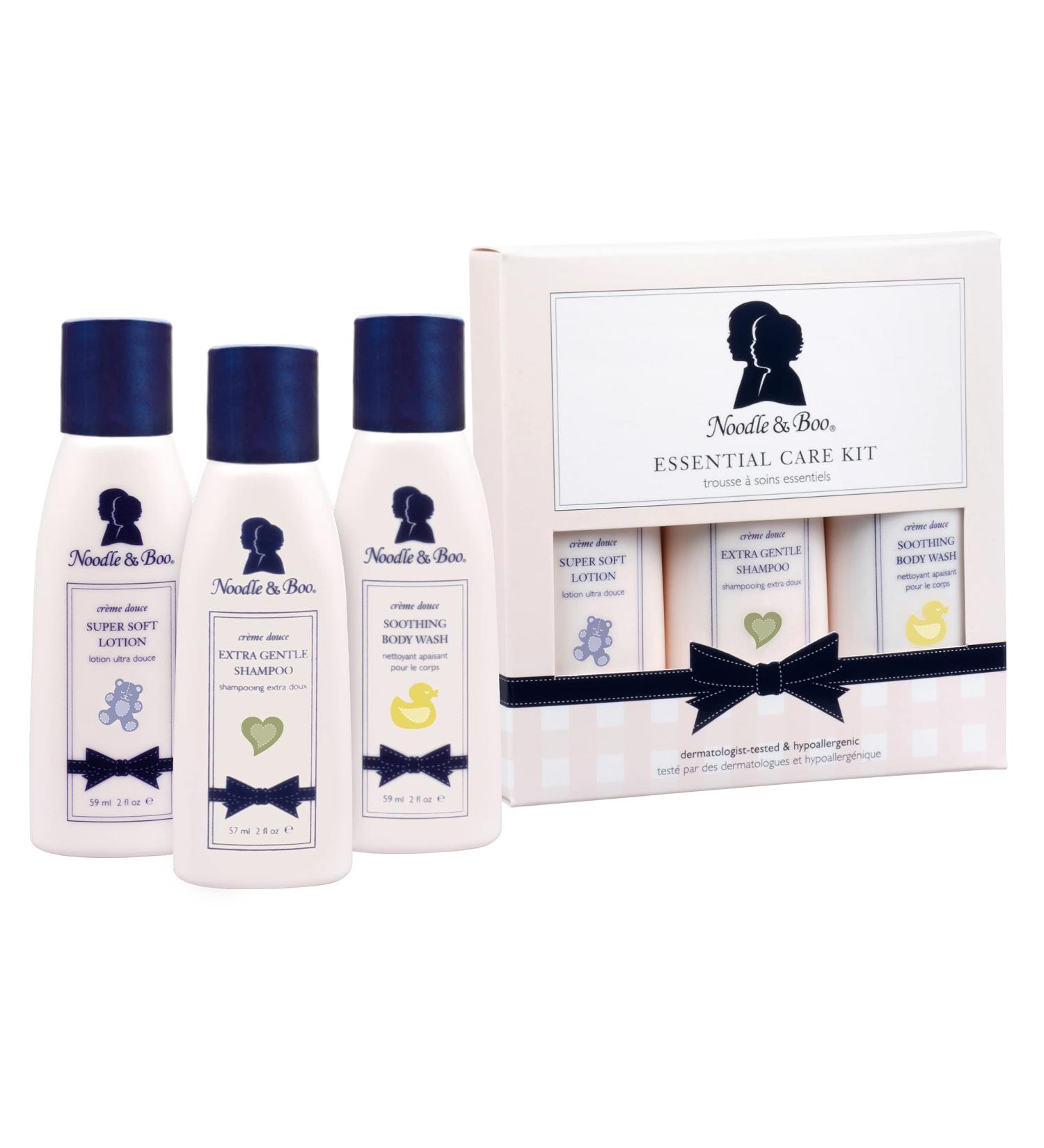 Noodle & Boo Essential Care 3 Piece Kit - Baby Lotion, Shampoo, Body Wash (2 oz each) - Buy Online on GoSupps.com