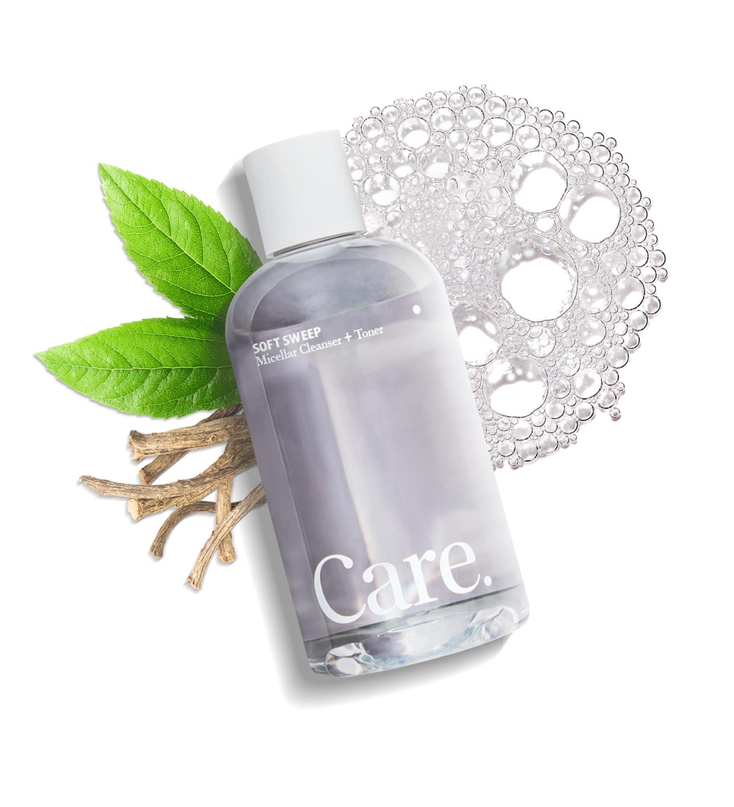 Care Soft Sweep Micellar Cleanser & Toner - Alcohol-Free Paraben-Free Rinse-Free Face Cleanser with Hyaluronic Acid & Willow Bark 8 fl oz - International Shipping Available - Buy Online on GoSupps.com