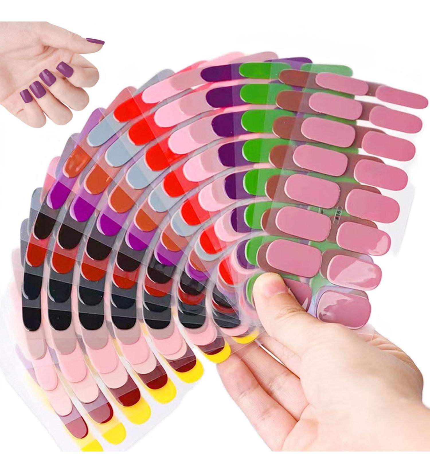 Glam Gelz Nail Sticker Glamgelz Nails Sarafine Nail Strips Kit Sarafine Nail Strips Semi Cured Gel Nail Strips Gel Nail Strips Classic French Gel Nail Stickers Sarafine Nail Wraps (20PCS) - Buy Online on GoSupps.com