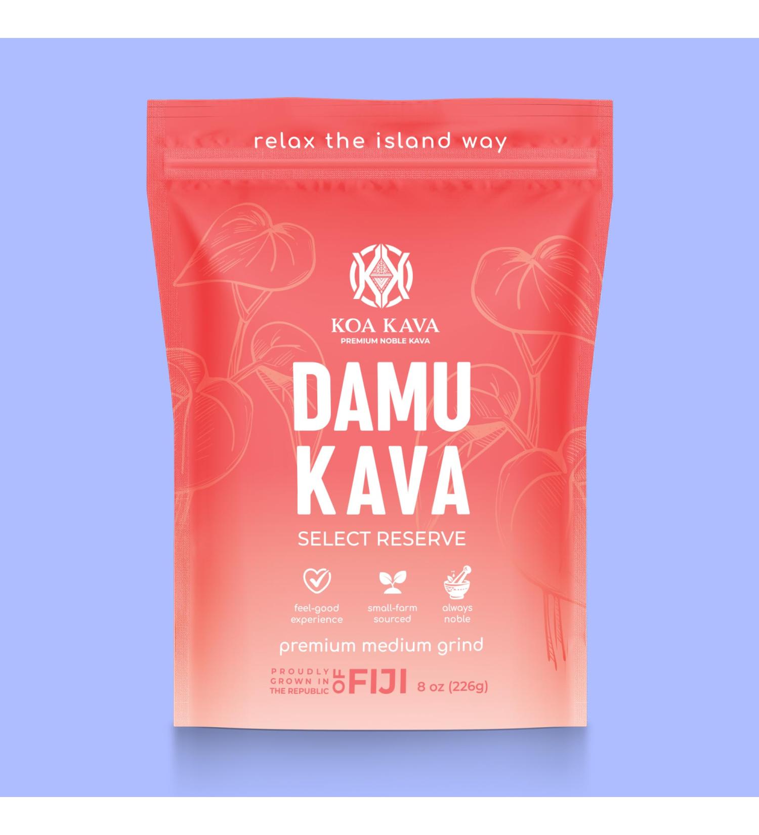 Damu Koa Kava Kava Powder Premium Fijian Damu Noble Root Strong Heady 8 oz. (226g) 8 Ounce (Pack of 1) - Buy Online on GoSupps.com