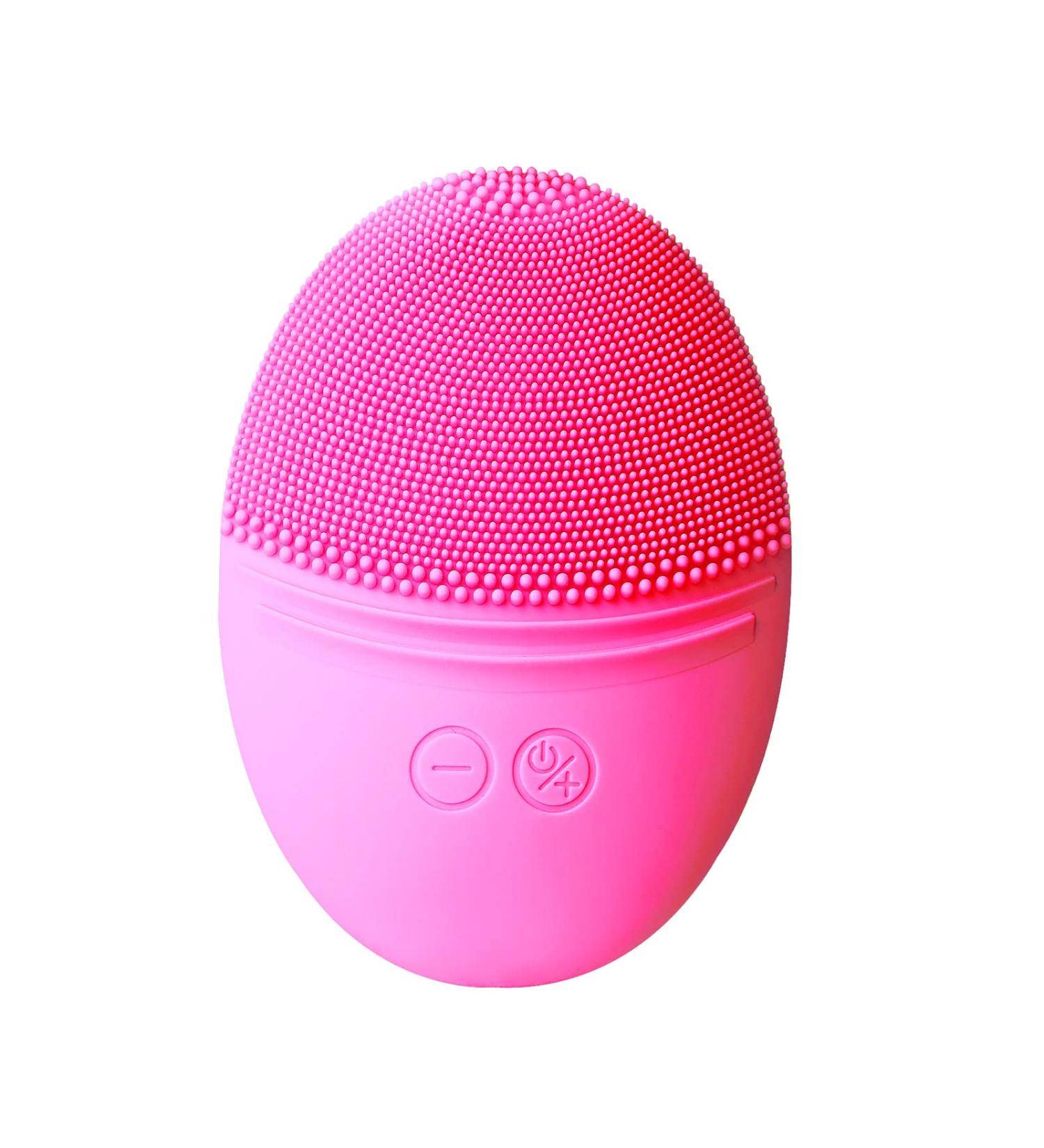 Envie Rechargeable Facial Cleansing Brush & Massager - Pulsing Silicone Exfoliator Blackhead & Makeup Remover (Pink) | International Shipping Available - Buy Online on GoSupps.com