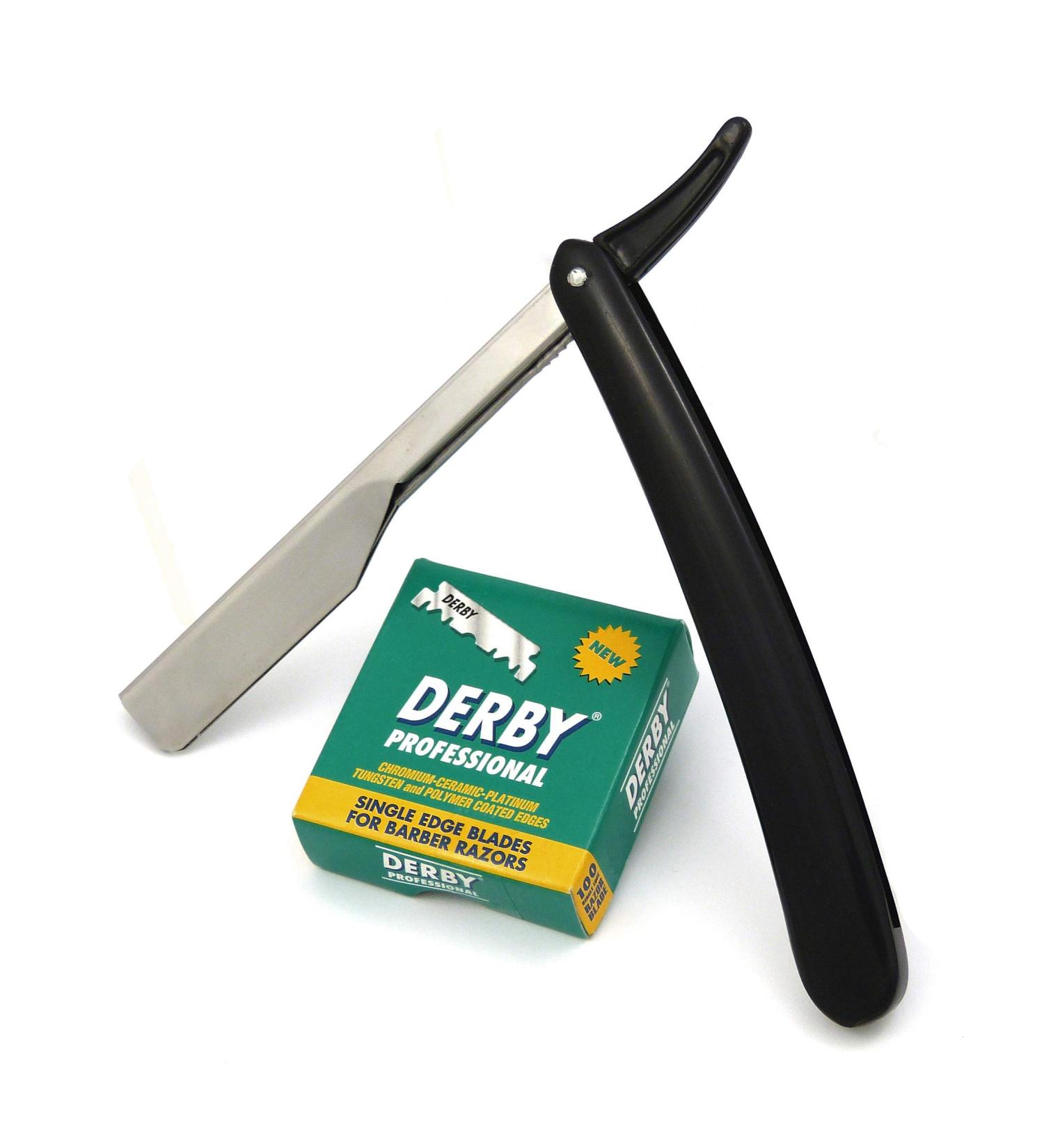 Shaving set interchangeable blade knife insert razor with 100 razor blades