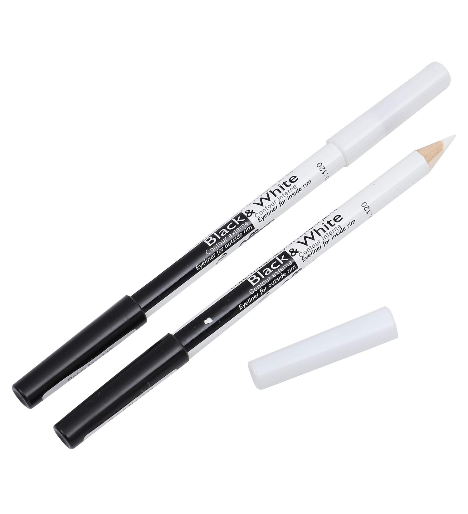 Black and White duo eyeliner pencil by Saffron