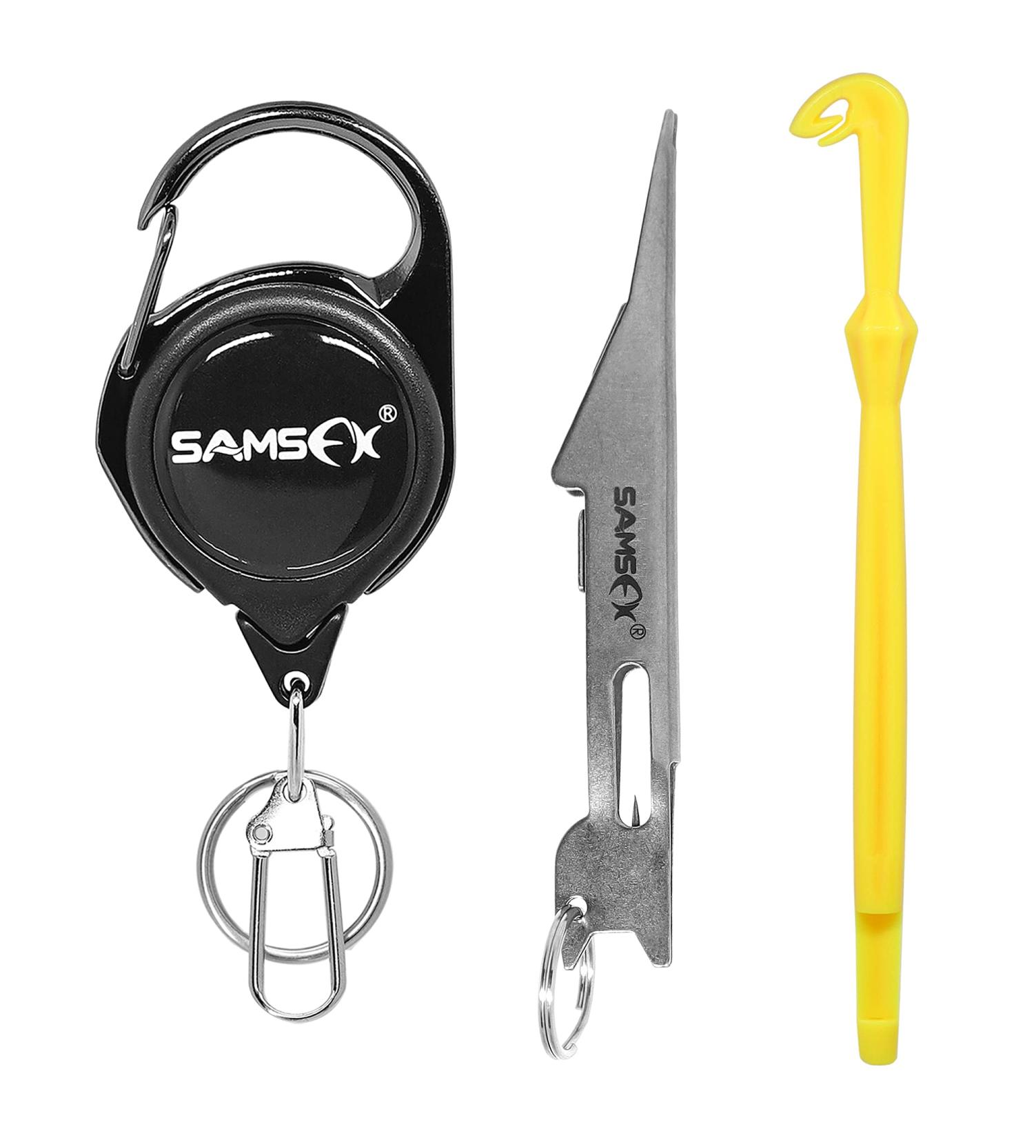 SAMSFX Fly Fishing Knot Tying Tool Combo - Quick Loop Tyer & Retractor for Hooks, Lures, and Lines - Buy Online on GoSupps.com