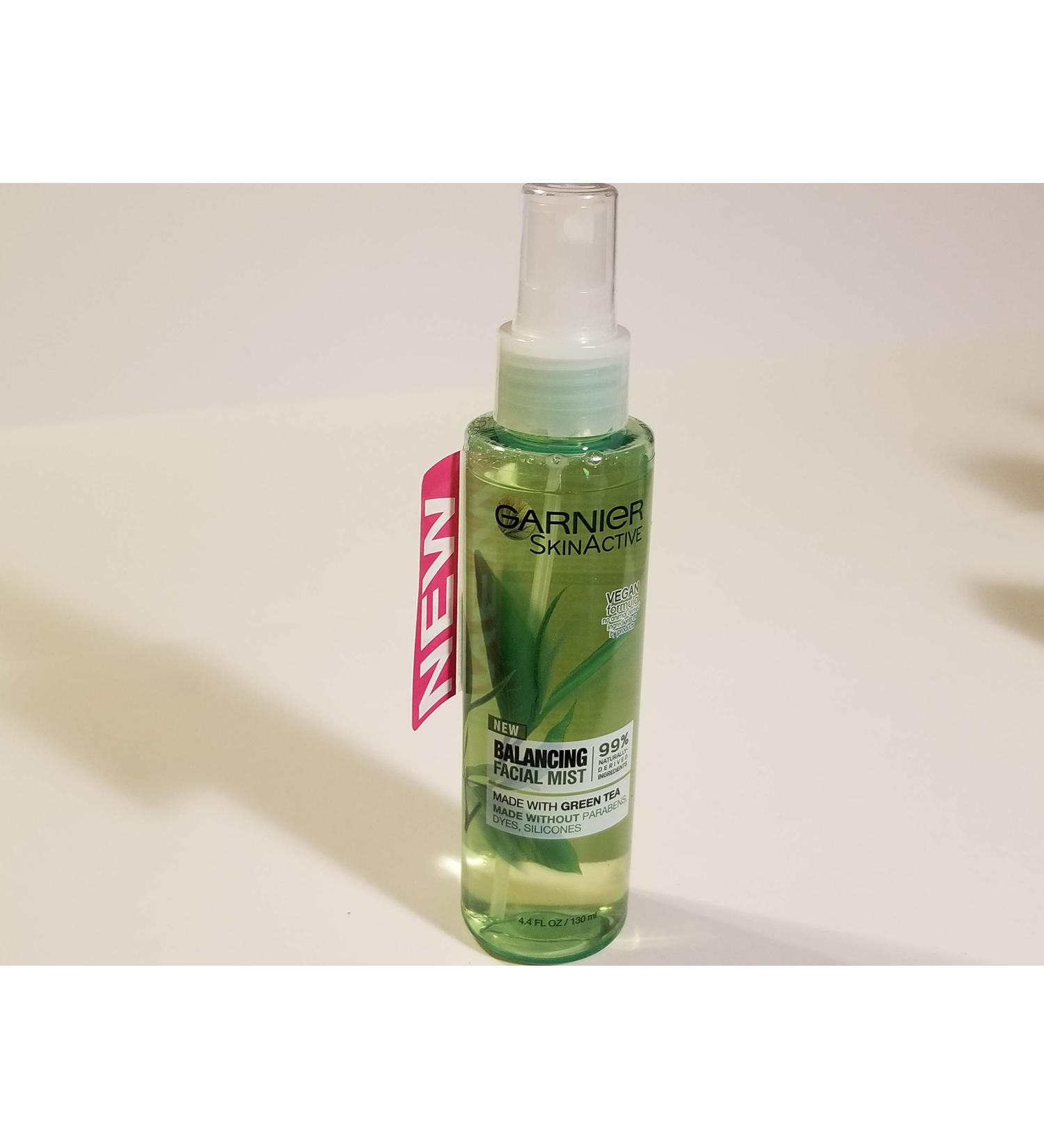 Garnier SkinActive Balancing Facial Mist with Green Tea - 4.4 fl oz (130 ml) - Hydrating & Refreshing Skin Care - Buy Online on GoSupps.com