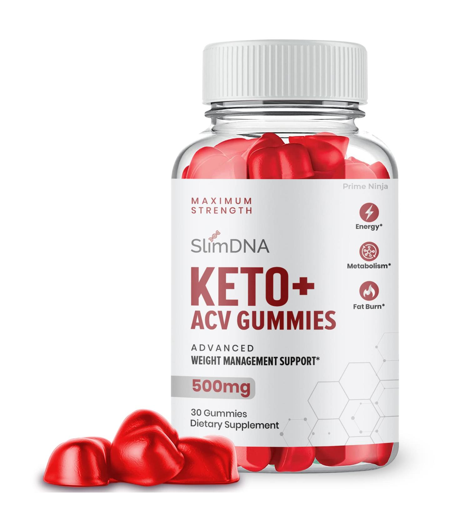 SlimDNA Keto Plus ACV Gummies for Weight Management - 1 Bottle - Buy Online on GoSupps.com