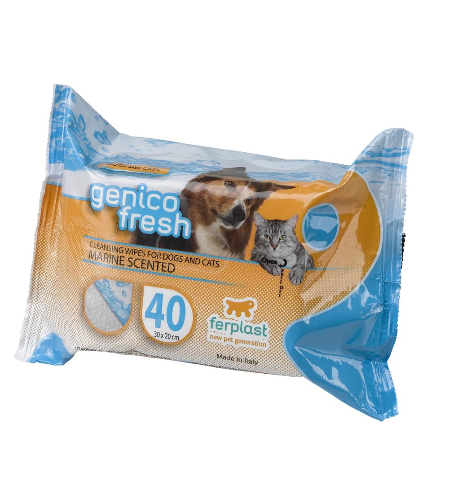 Ferplast cleaning wipes wet wipes dogs Ferplast GENICO FRESH 40 MARINE sea scent