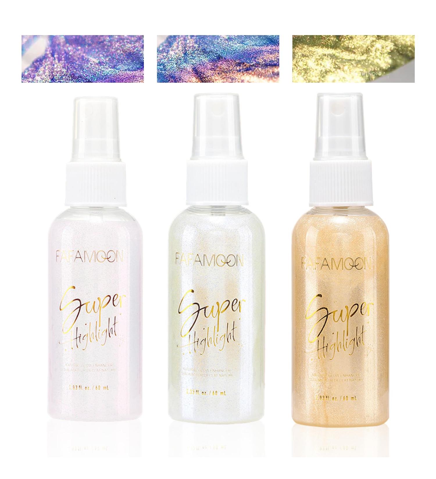 Glitter Spray 3PCS Body Glitter Spray Glitter Hair Spray Quicking Drying and Long Lasting Glitter Spray for Face Hair Body Shimmer Sparkle Powder Makeup Spray for Prom Festival Rave & Party #5*3pcs - Buy Online on GoSupps.com