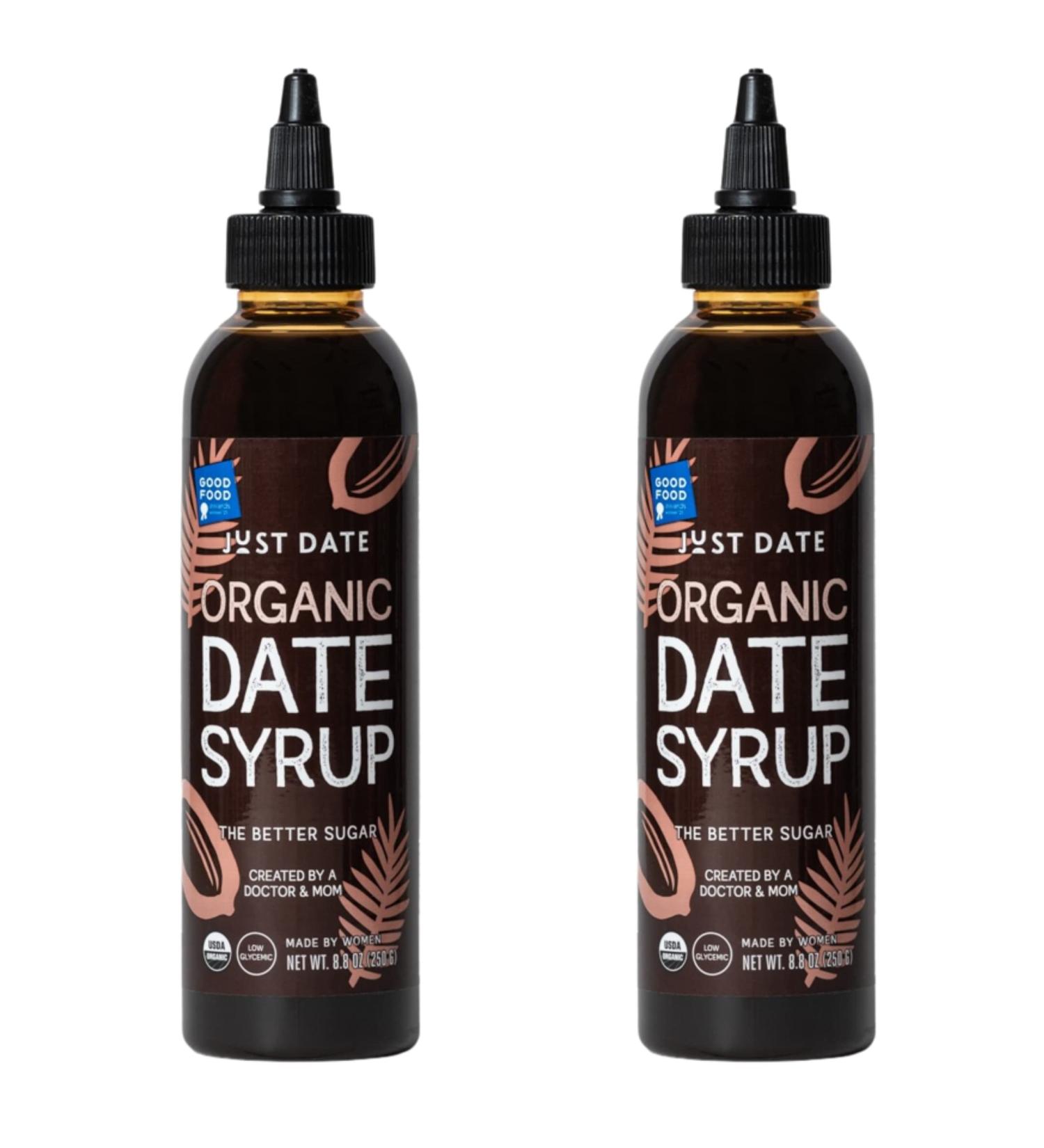 Organic Date Syrup - 2 Pack of Award-Winning Vegan Paleo Sweetener | Low-Glycemic | 100% Organic Medjool Dates - Buy Online on GoSupps.com