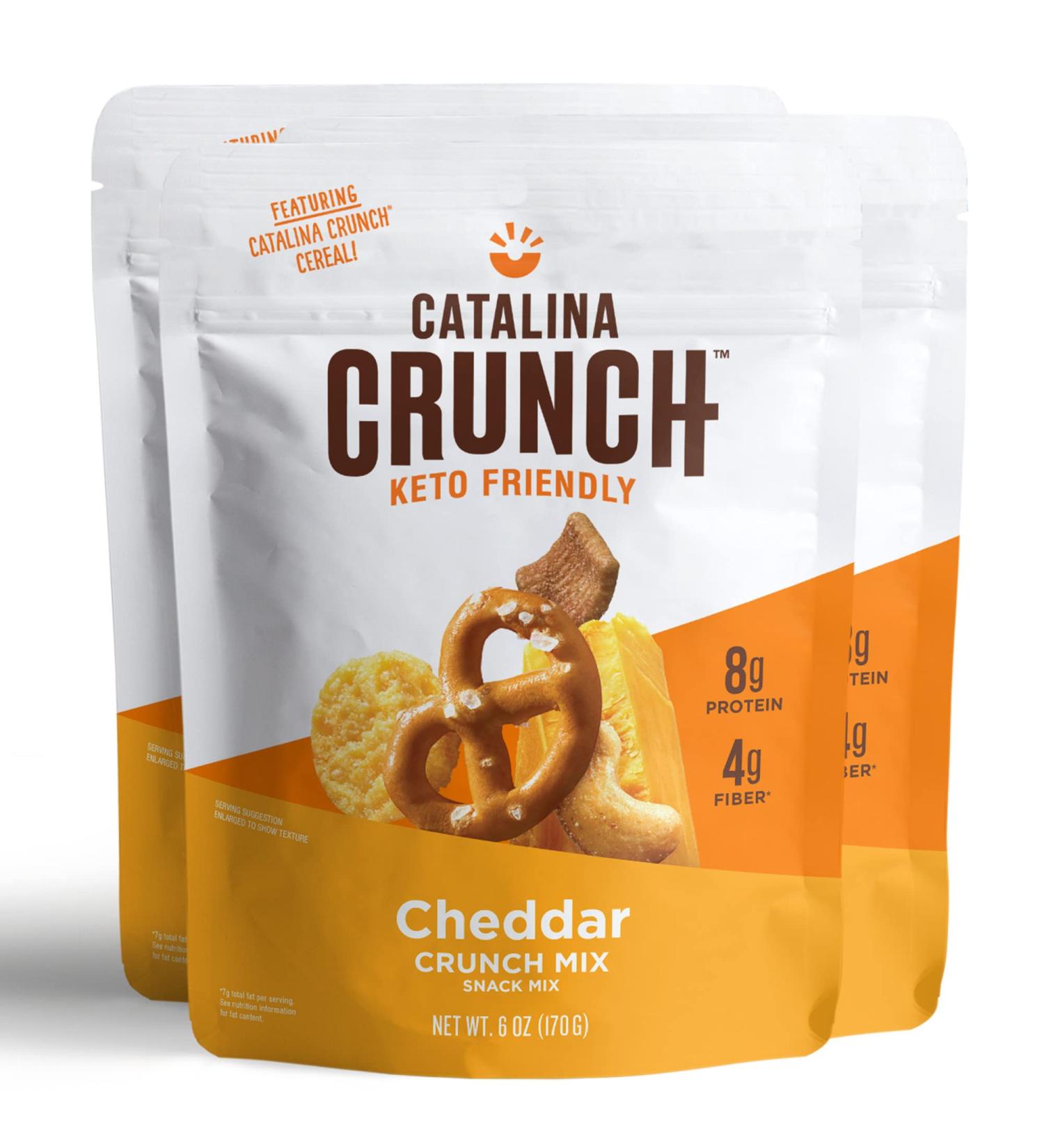 Buy Catalina Crunch Cheddar Keto Snack Mix - 6oz Pack of 3 | Healthy Keto Protein Snacks - Buy Online on GoSupps.com