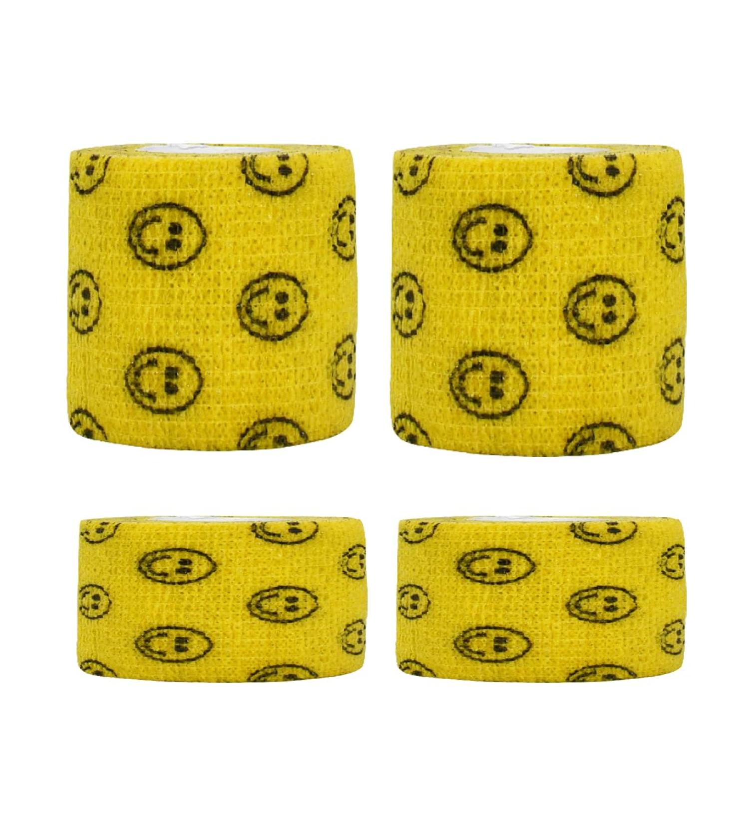 Self Adhesive Bandage Wraps | Elastic Self Sticking Bandage Tape - 2 Inch & 1 Inch (4 PCS - Buy Online on GoSupps.com