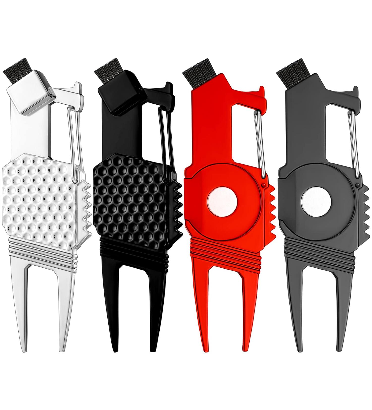 5-in-1 Golf Tool Set with Divot Repair, Club Brush, Ball Marker, Groove Cleaner, and Holder - Golf Accessory for Men and Women - Buy Online on GoSupps.com