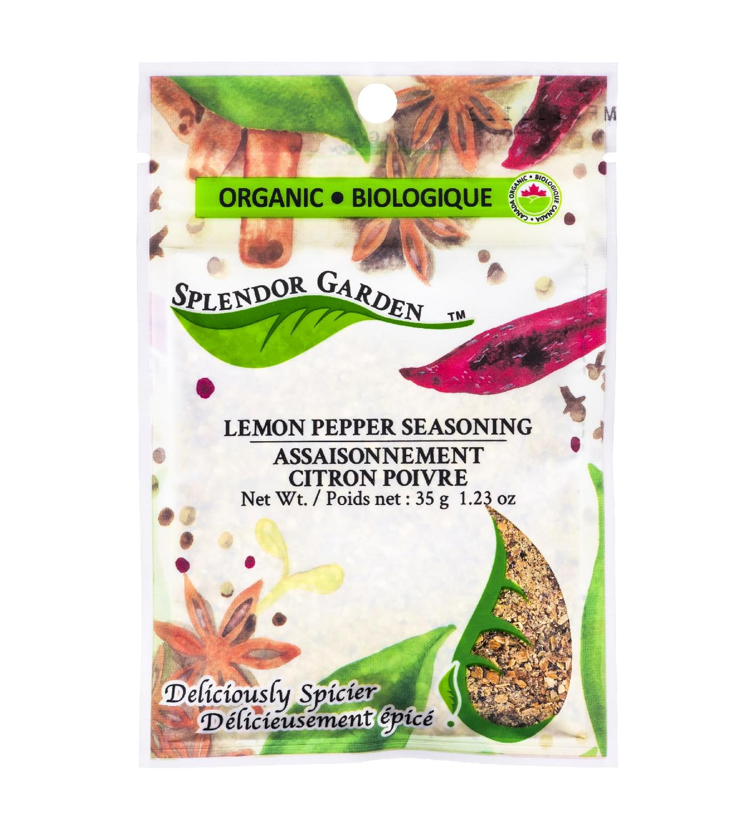 Splendor Garden organic Lemon Pepper Seasoning 35.0 Gram 35 g (Pack of 1) - Buy Online on GoSupps.com