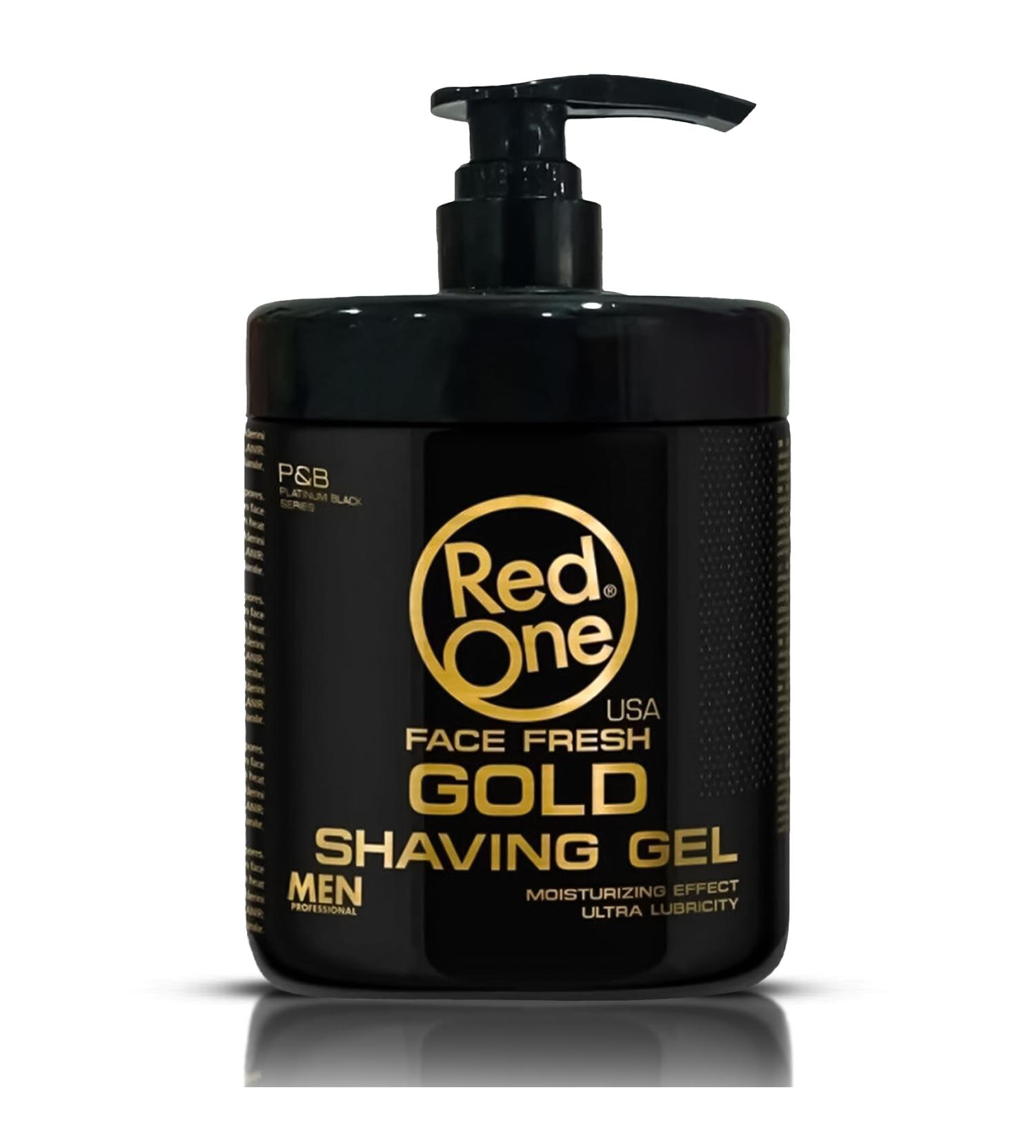 Redone Shaving Gel Gold 1000ml | Transparent Men's Shaving Gel | Ideal for Contours | No Foam - Buy Online on GoSupps.com