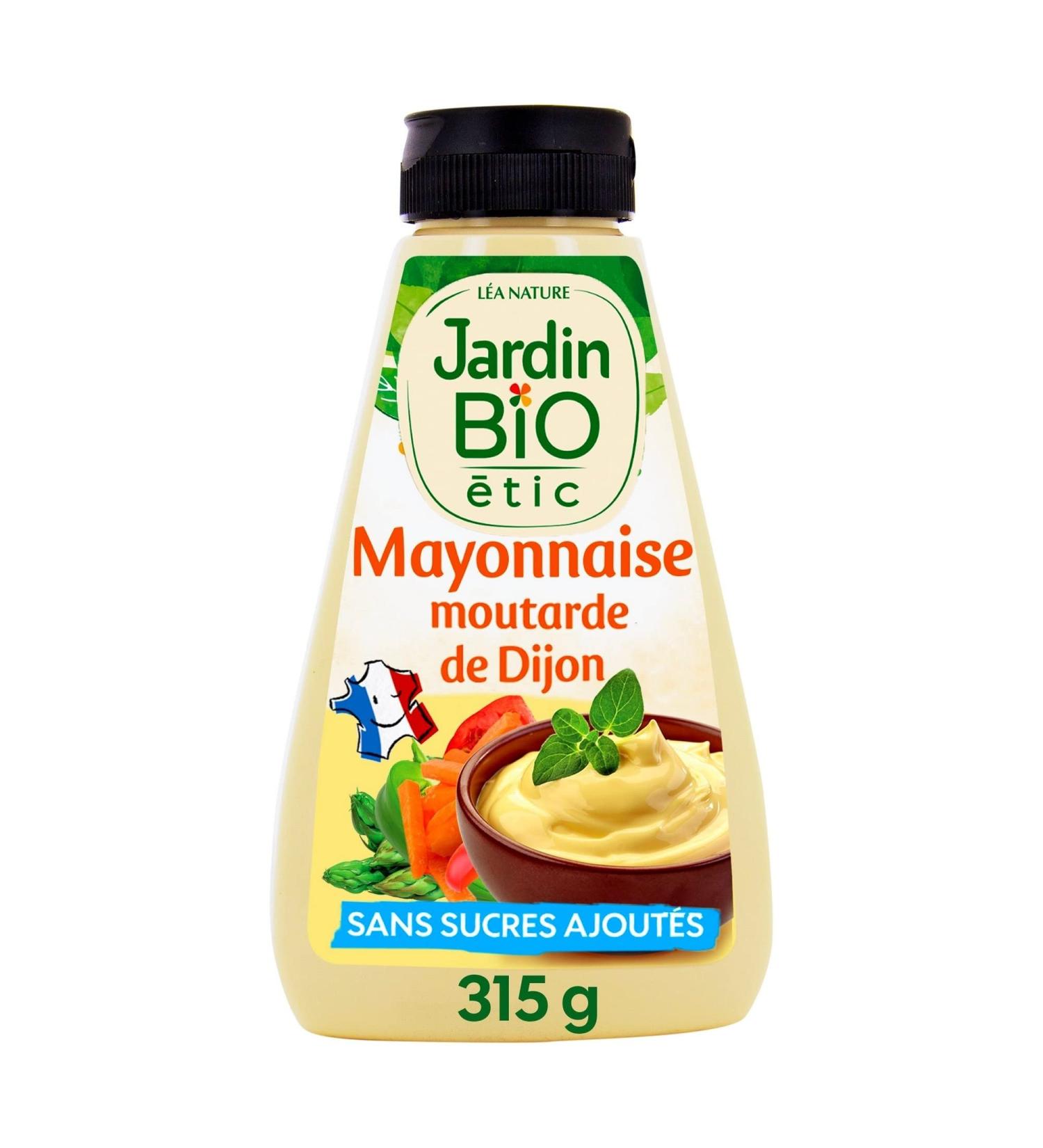 Jardin BiO tic Dijon Mustard Mayonnaise Organic Salted AB Certified 315 g Bottle - Buy Online on GoSupps.com