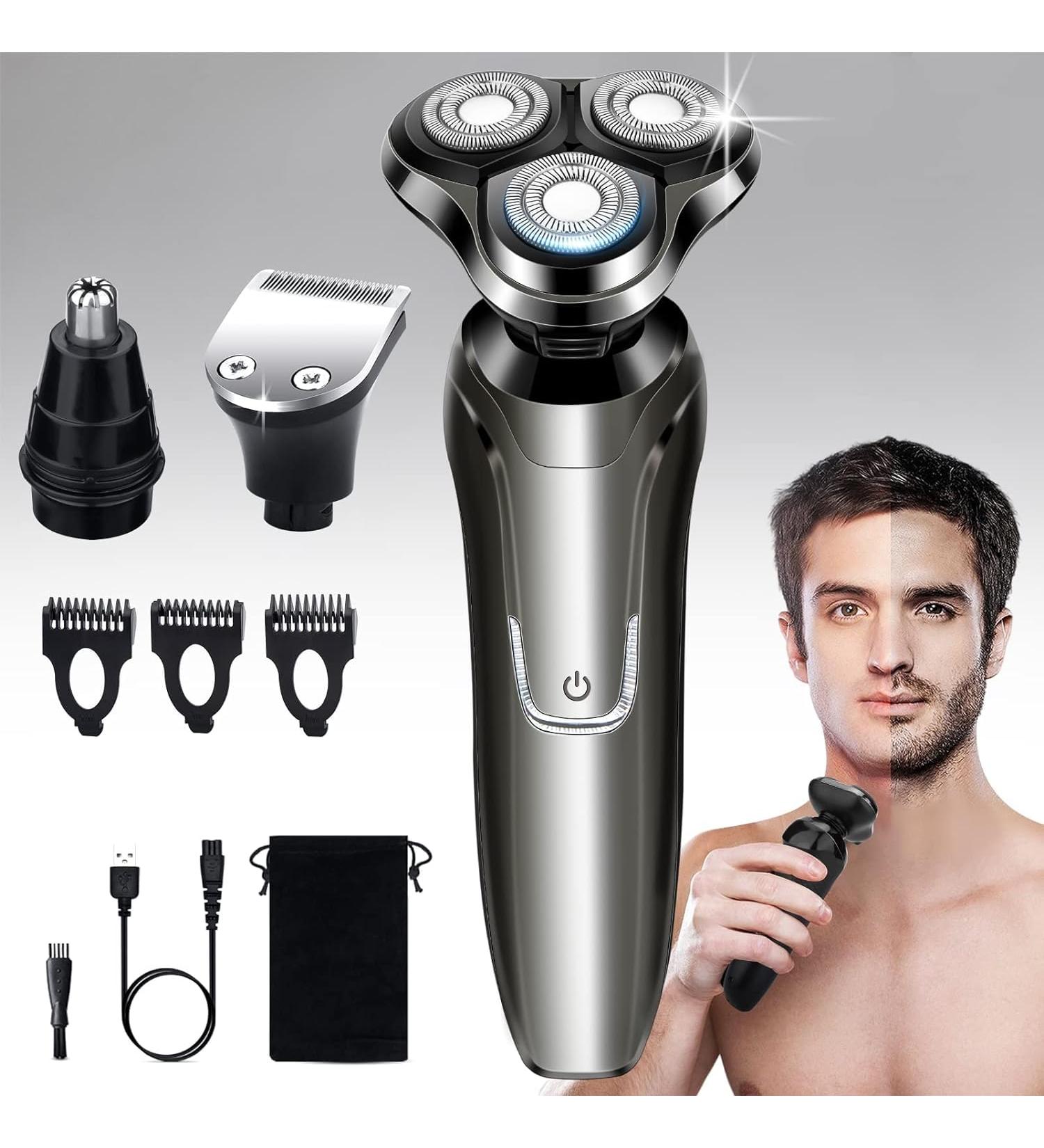 Electric Razor for Men 2023 Men s Electric Shavers Rotary Replacement/Waterproof/Rechargeable Electric Shaver for Men Cordless Floating Head Replaceable Blades Portable Travel Razor Idea Men Gift