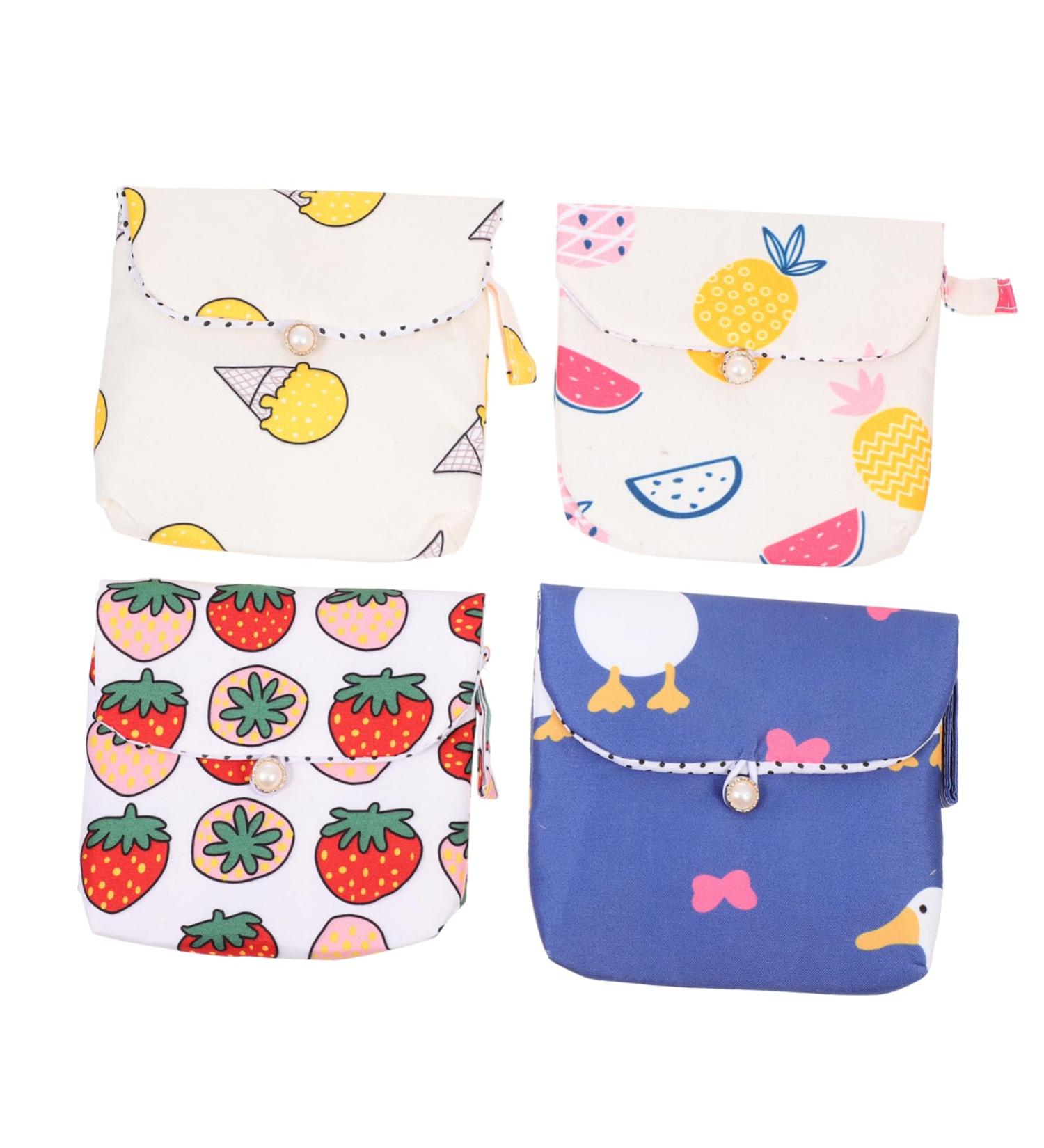 Plafope Women's Bandage Storage Bags - 4-Piece Multi-Purpose Set for Travel & Menstrual Needs - Portable Outdoor Organizer - Buy Online on GoSupps.com