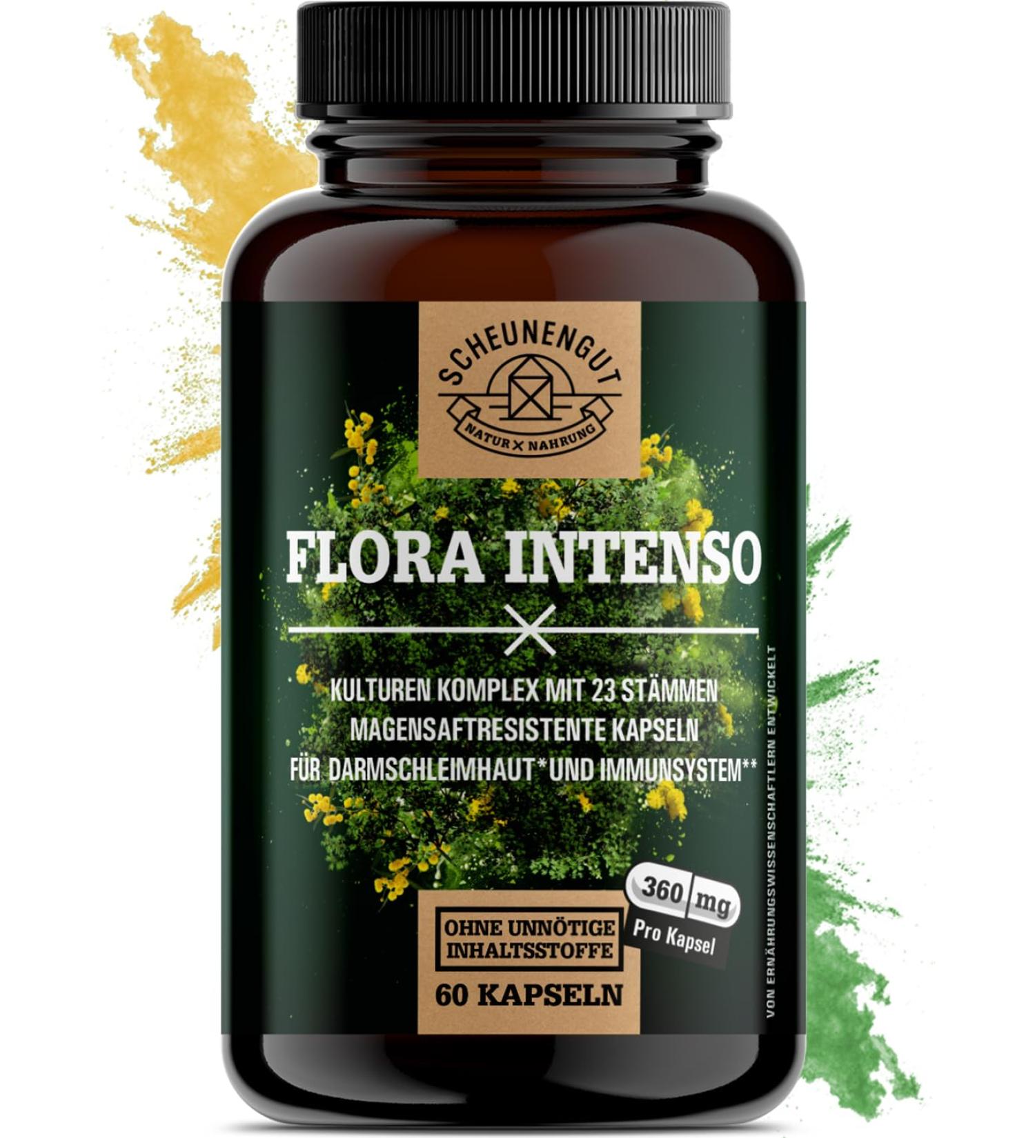 Flora Intenseo Probiotics Complex - 100 Billion KBE/G - 23 Strains | No Inulin - Gut Health Support - International Shipping - Buy Online on GoSupps.com