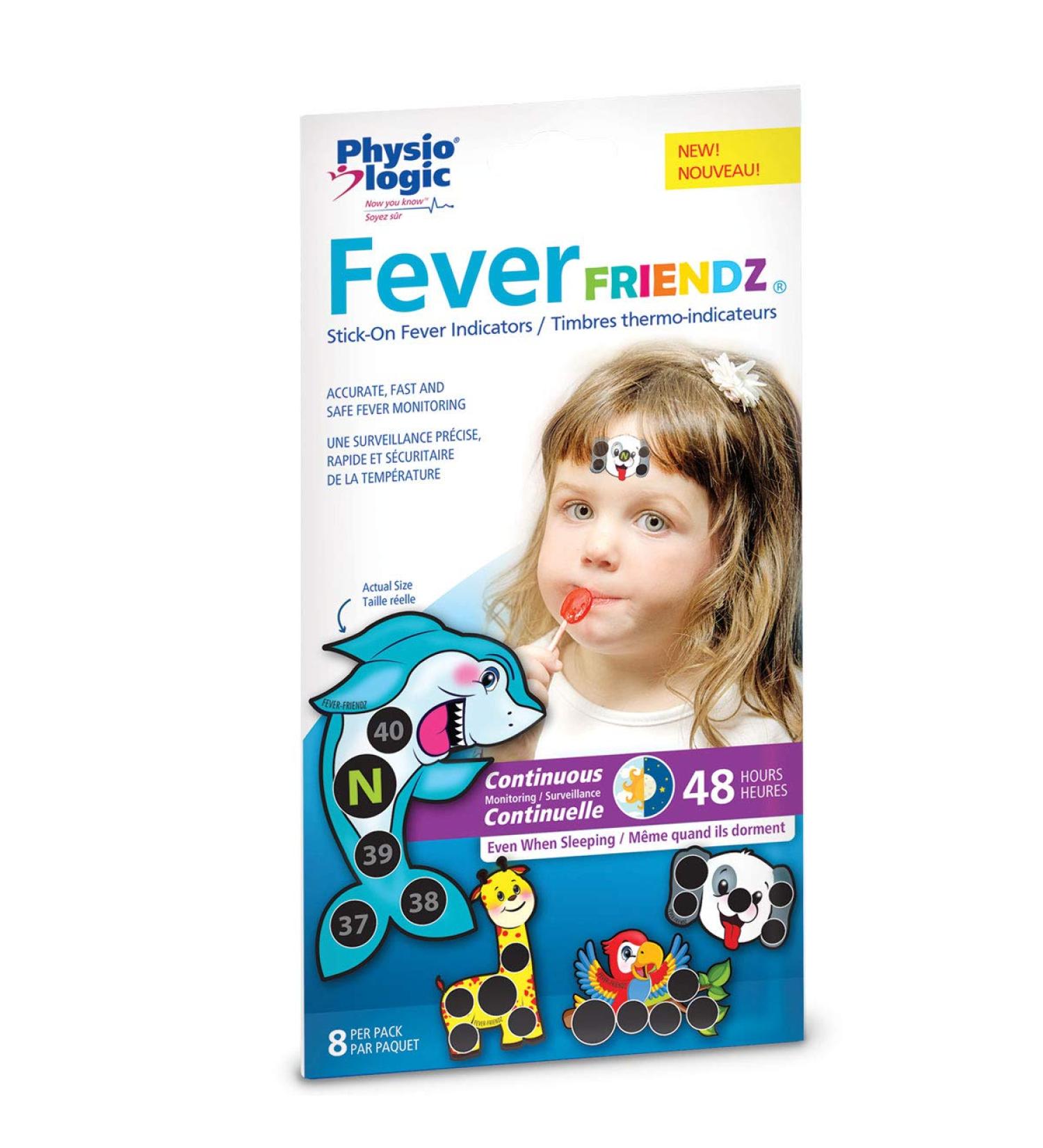 Physio Logic Fever-Friendz Stick-On Thermometer Fever Indicators for Kids 1 count - Buy Online on GoSupps.com