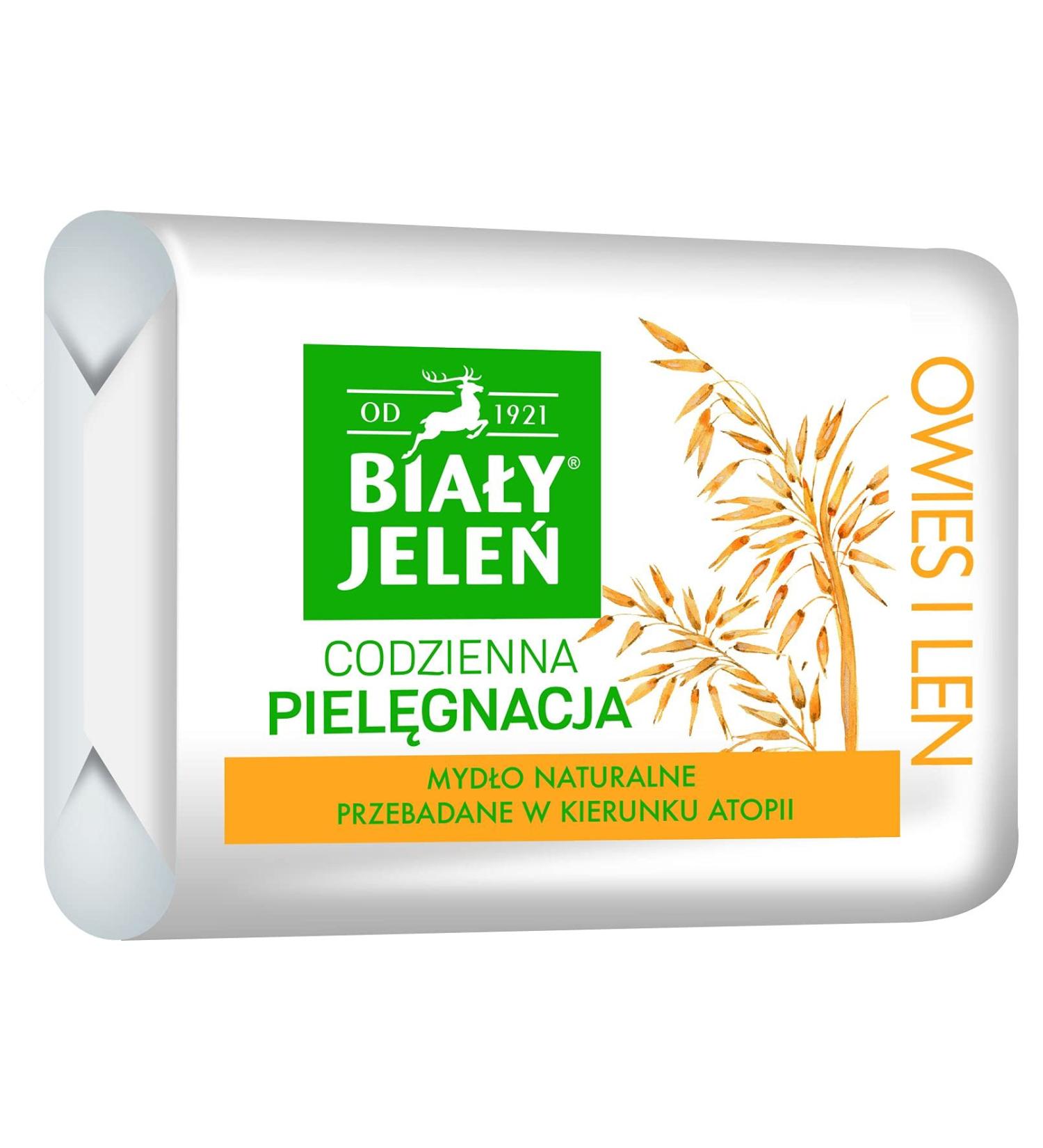 PREMIUM - Hypoallergenic bar soap with oats extract - 100g by BIALY JELEN