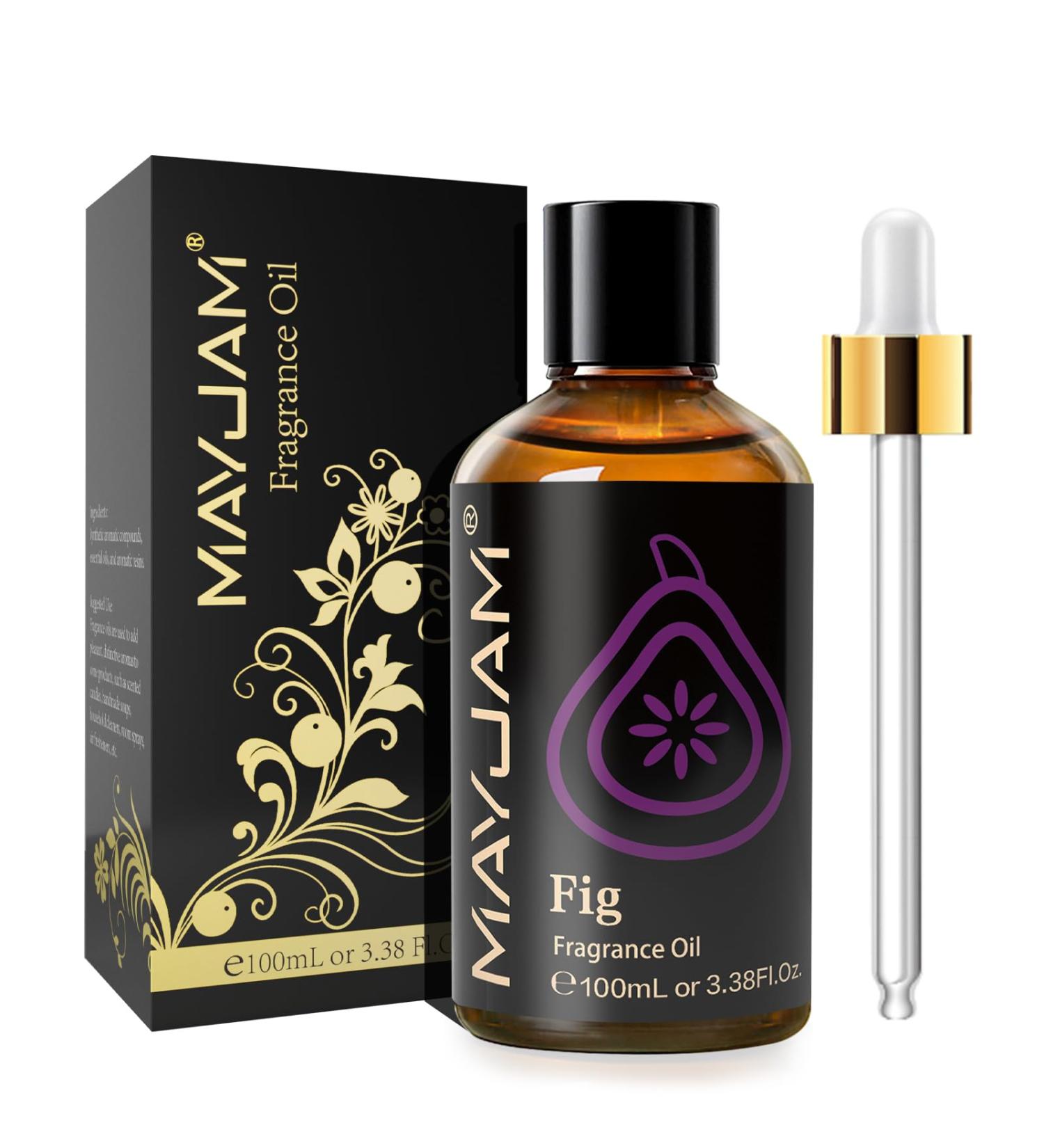 MAYJAM Fig Oil 100ml - Premium Fragrance Oil for Aromatherapy & Diffuser Use | International Shipping Available - Buy Online on GoSupps.com