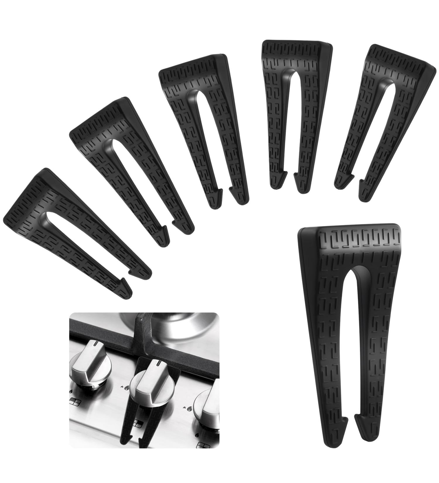 6 Pieces Black Stove Button Child Lock - Baby Safety Protection for Rotary Buttons - Easy Installation without Dismantling - Buy Online on GoSupps.com
