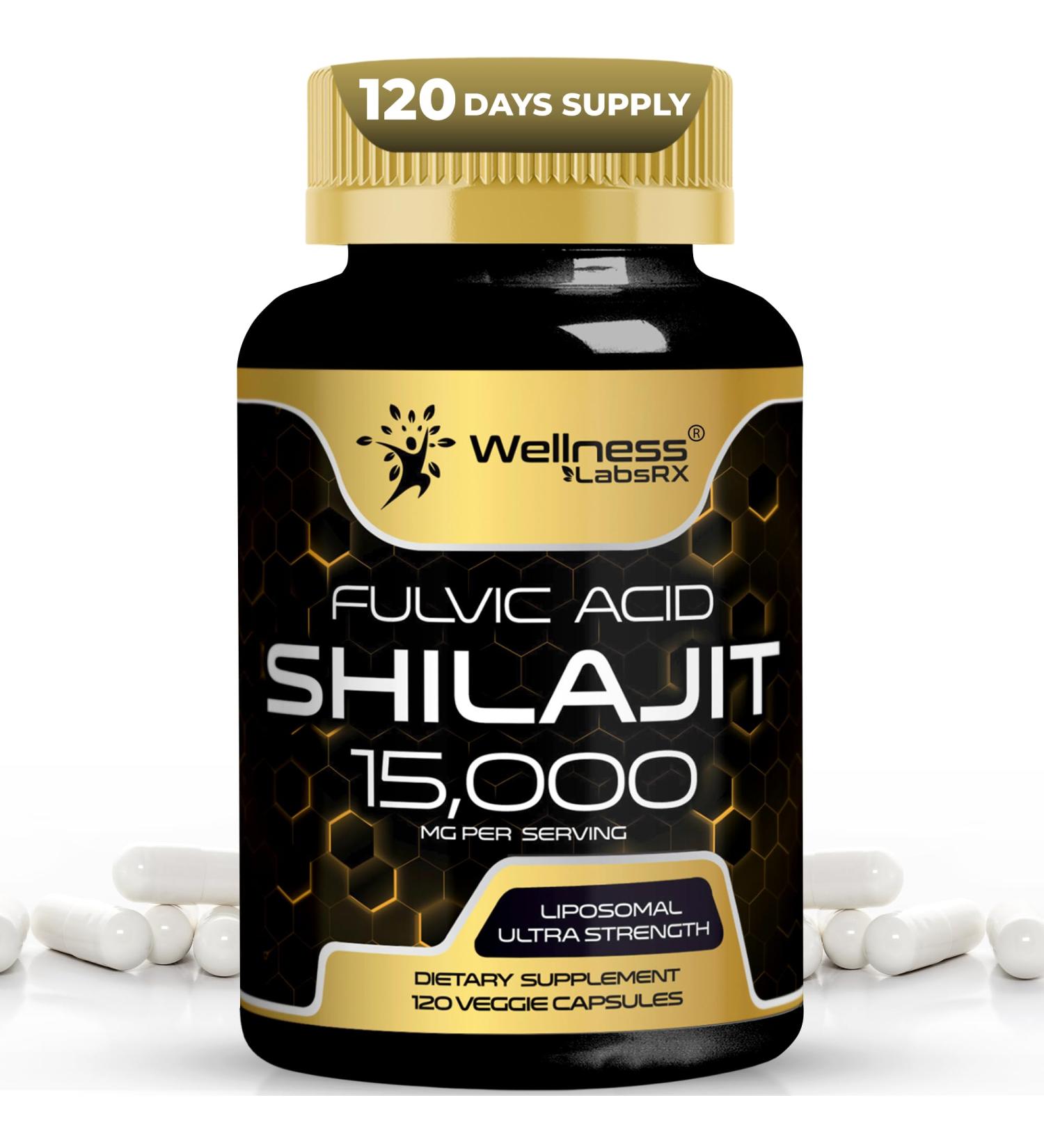 Himalayan Shilajit for Men - 1500mg Shilajit Capsules for Men Pure Shilajeet for Women with Naturally Occuring Fulvic Acid - Shilajet for Enhanced Energy and Immune Support - 120 Count (Pack of 1) - Buy Online on GoSupps.com