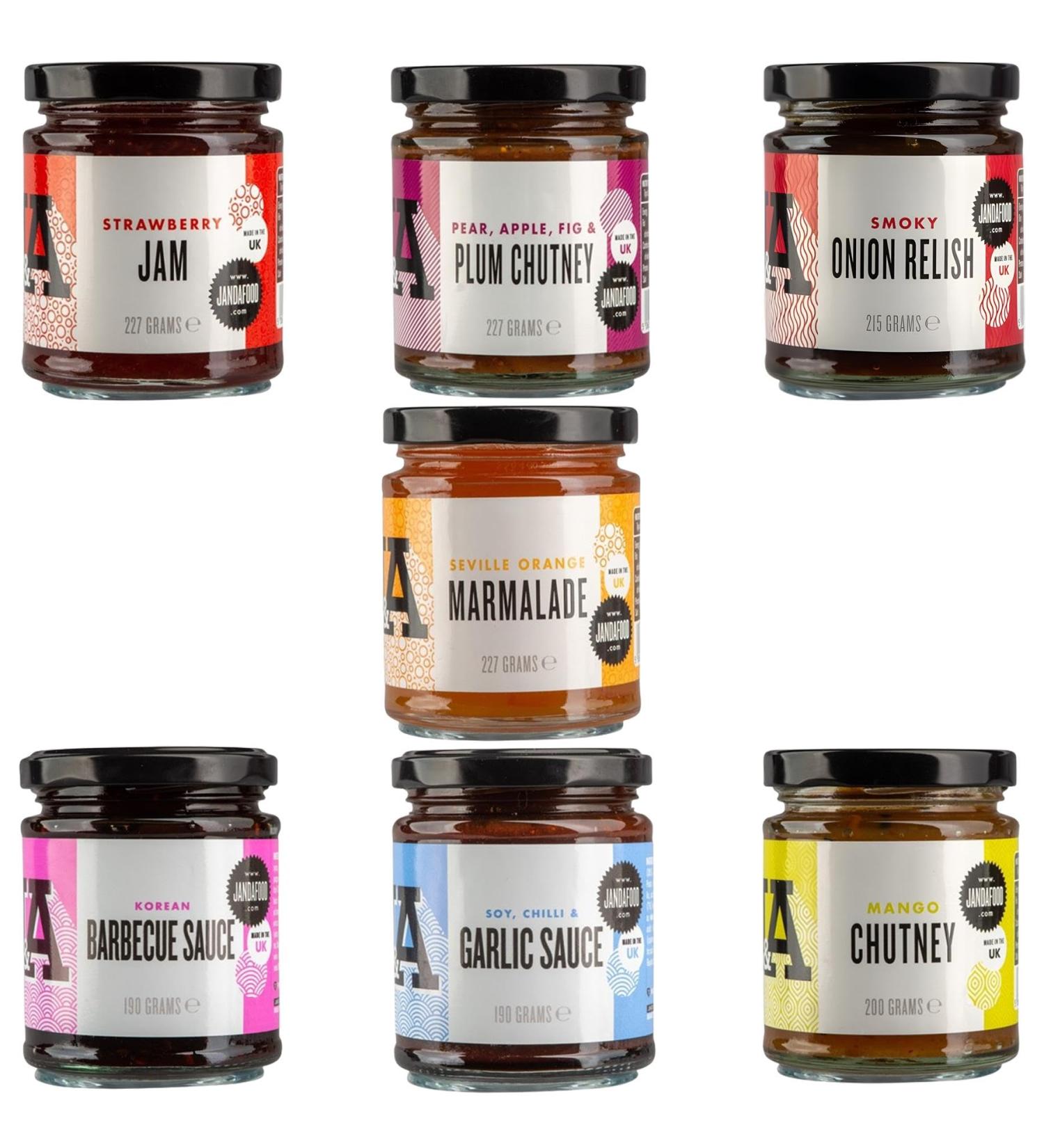 J & A Sauce Chutney Pick N Mix - Create Custom Sauce Chutney Combo with 6+ Flavours | Chilli & Garlic Mango Onion Strawberry | Gift Set for Sauce Chutney Lovers Pack 2 Pack of 2 - Buy Online on GoSupps.com