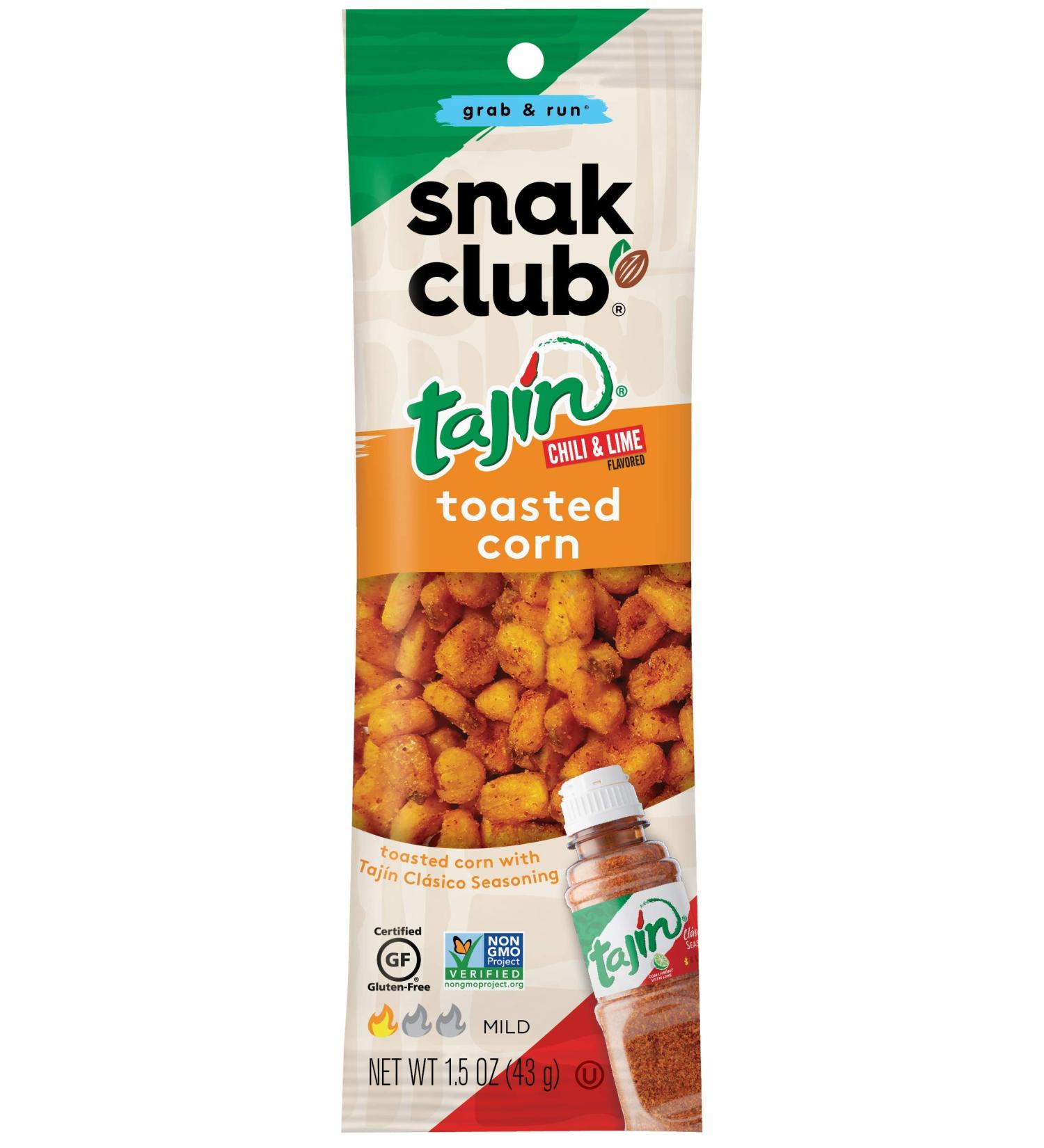 Snak Club Tajin Chili Lime Toasted Corn 1.5oz (12 Pack) - Buy Online on GoSupps.com