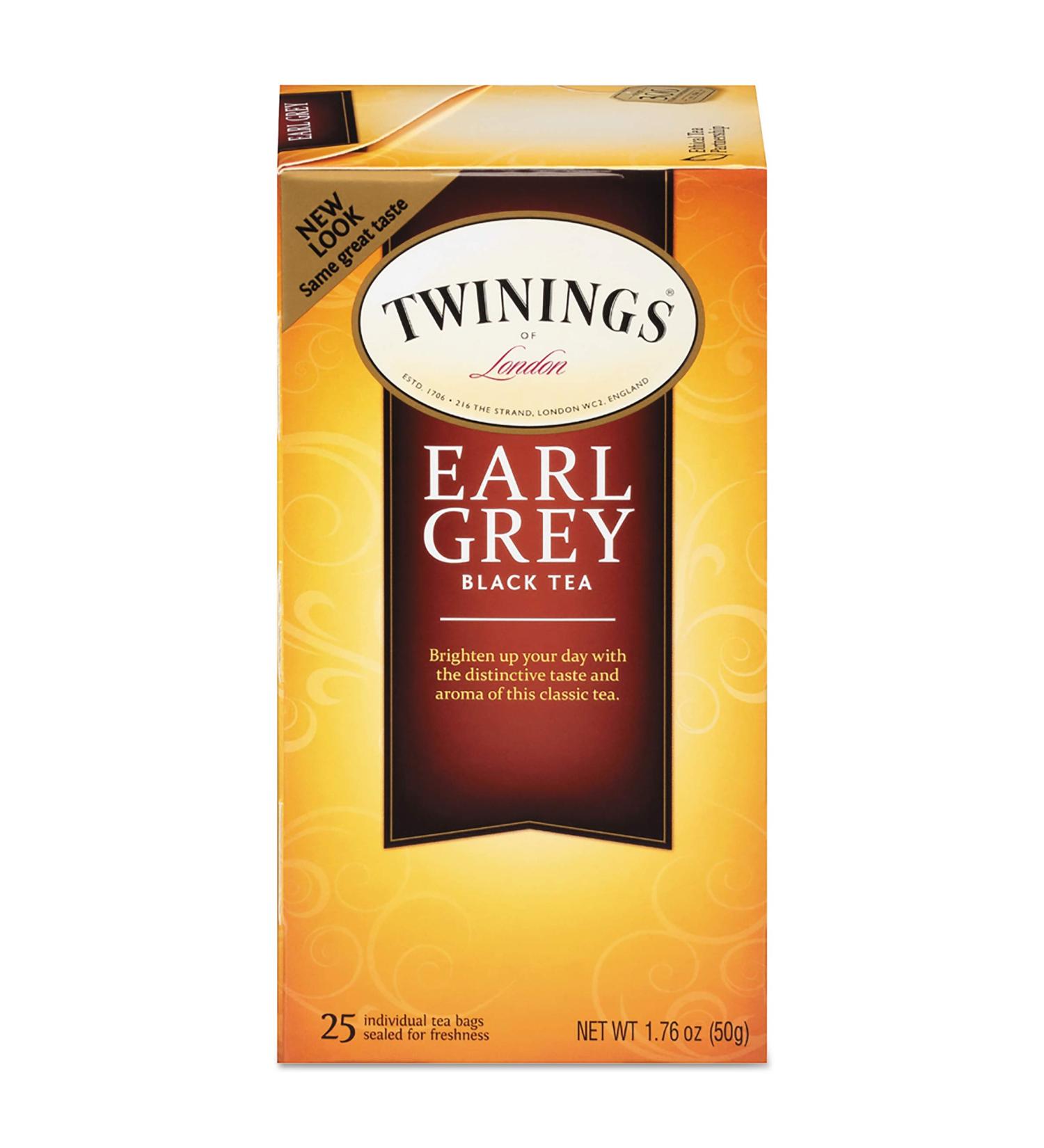 Twinings Earl Grey Black Tea 25 Tea Bags 1.76 oz (50 g)