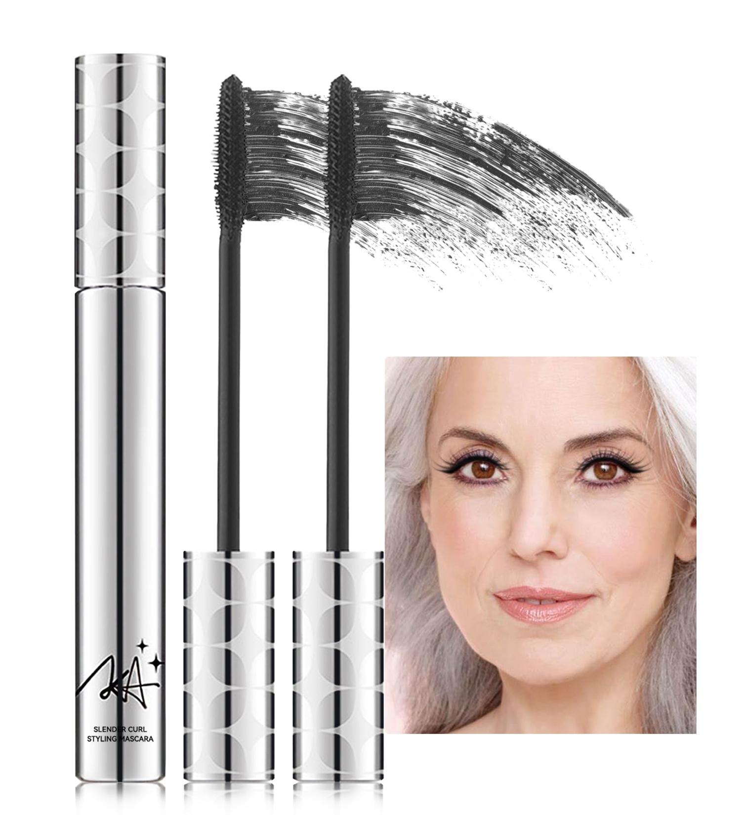 2PCS Mascara for Older Women 60 Plus Black Mascara Volume and Length for Mature Women with Thinning Lashes Prime Mascara Waterproof Long Lasting Volumizing Hypoallergenic Mascara for Sensitive Eyes Black(2pcs) - Buy Online on GoSupps.com
