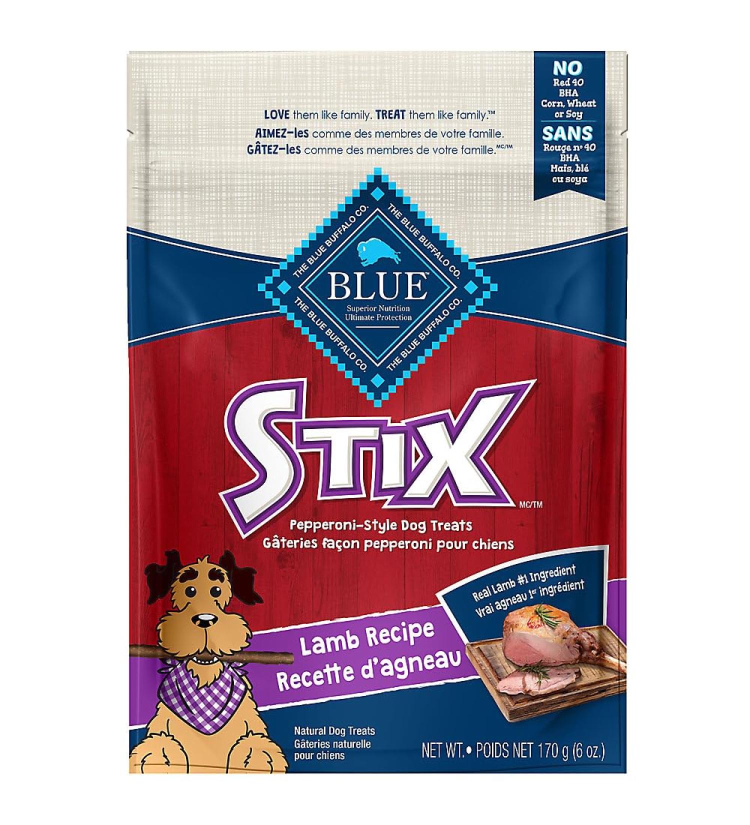 Blue Buffalo Stix Natural Dog Treats Lamb 6oz Lamb Stix - Buy Online on GoSupps.com