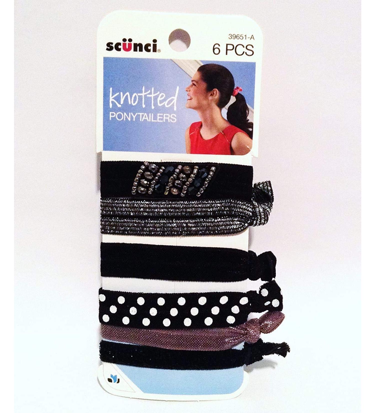 Scunci Knotted Ponytailers  Assorted  1 Pound